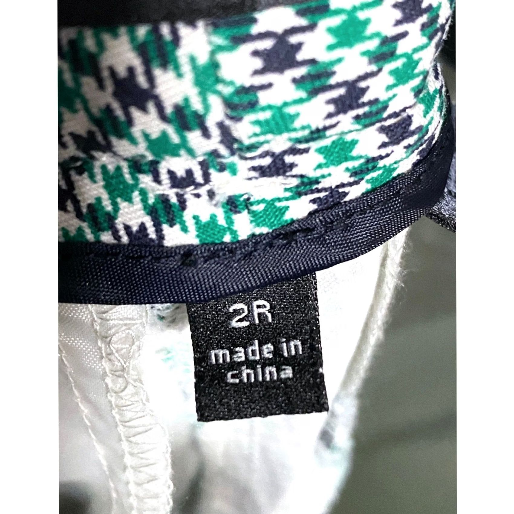Vintage The Limited Exact Stretch Houndstooth Blue Womens 2R Zip Ankle Preppy Classic Pants Size 26" / US 2 / IT 38 - 6 Thumbnail