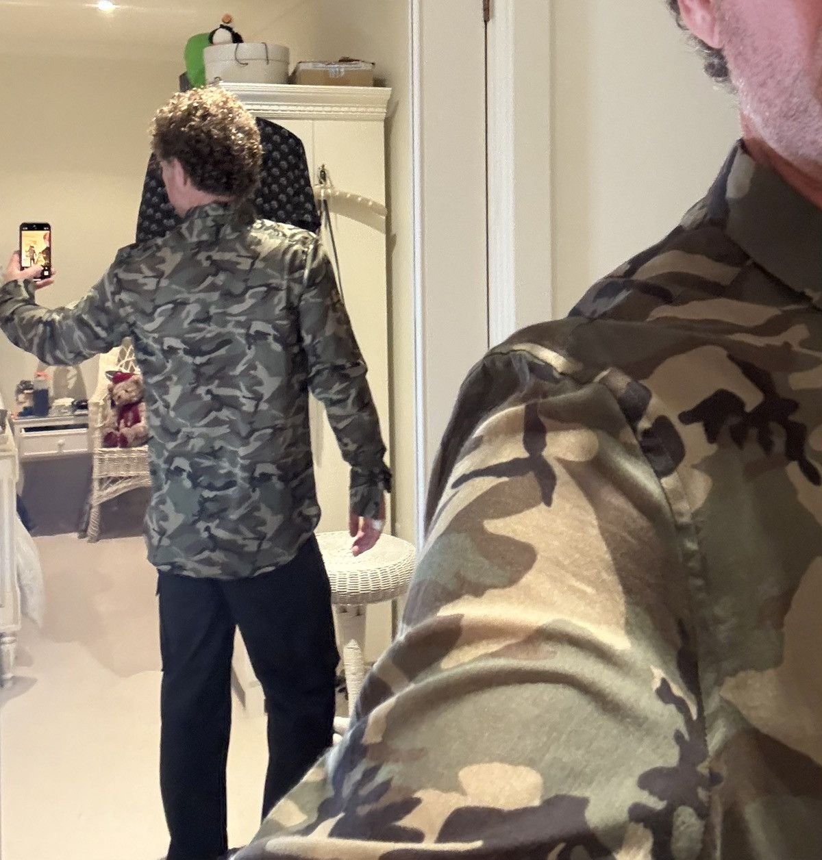 Saint Laurent Paris SS16 Saint Laurent camouflage camo shirt 😍 Hedi Slimane 41 Size US L / EU 52-54 / 3 - 4 Thumbnail