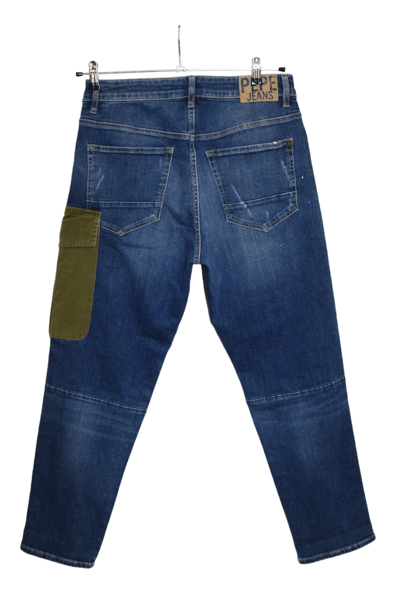 Japanese Brand Y2K🔥PEPE Archive Jarrod Utility Faded Denim Baggy Pants Size US 32 / EU 48 - 2 Thumbnail