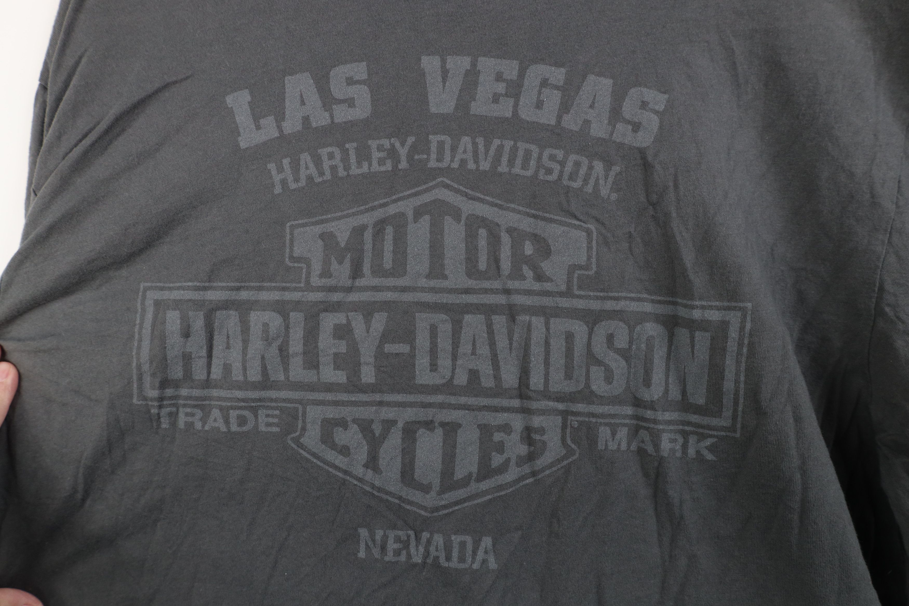 Harley Davidson Y2K Harley Davidson Spell Out Wings Long Sleeve T-Shirt Gray Size US L / EU 52-54 / 3 - 12 Thumbnail
