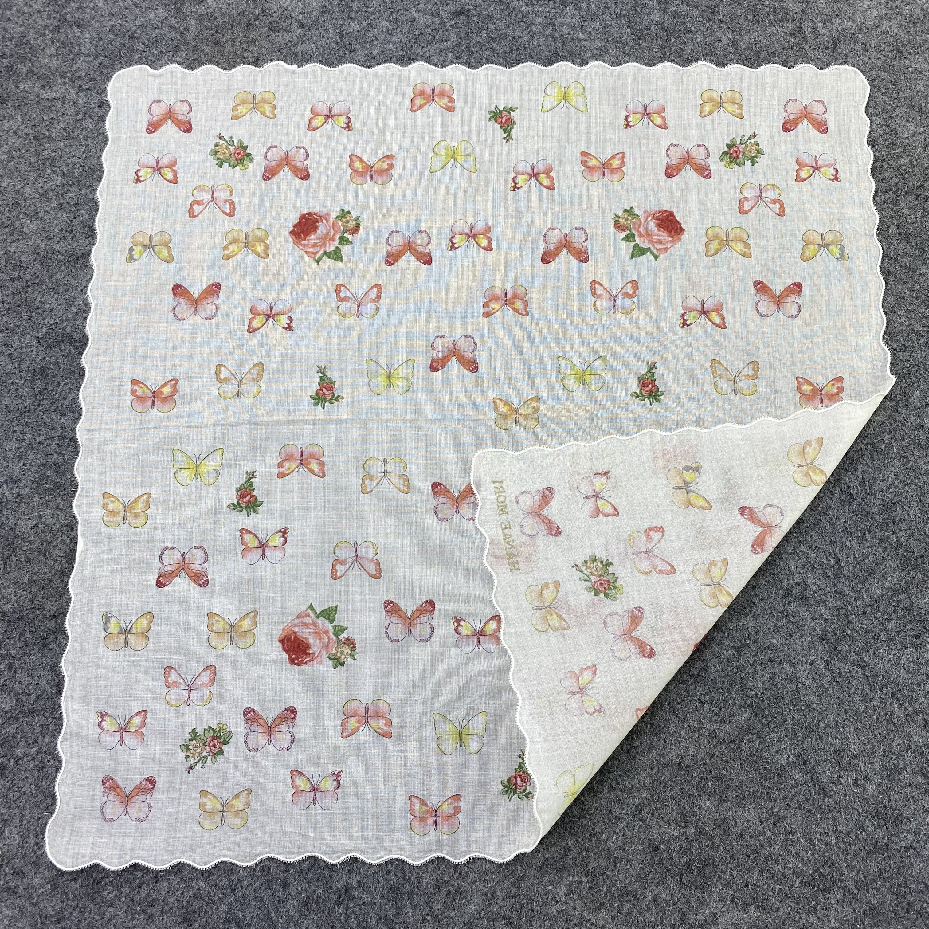 Hanae Mori Hanae Mori Handkerchief Neckerchief Bandana-B1615 Size ONE SIZE - 5 Thumbnail