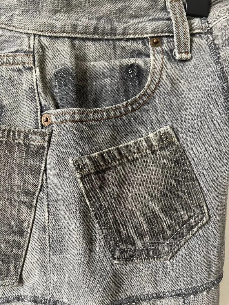 Takahiromiyashita The Soloist. Takahiromiyashita The Soloist Black Patchwork Denim Jeans. Size US 30 / EU 46 - 9 Thumbnail