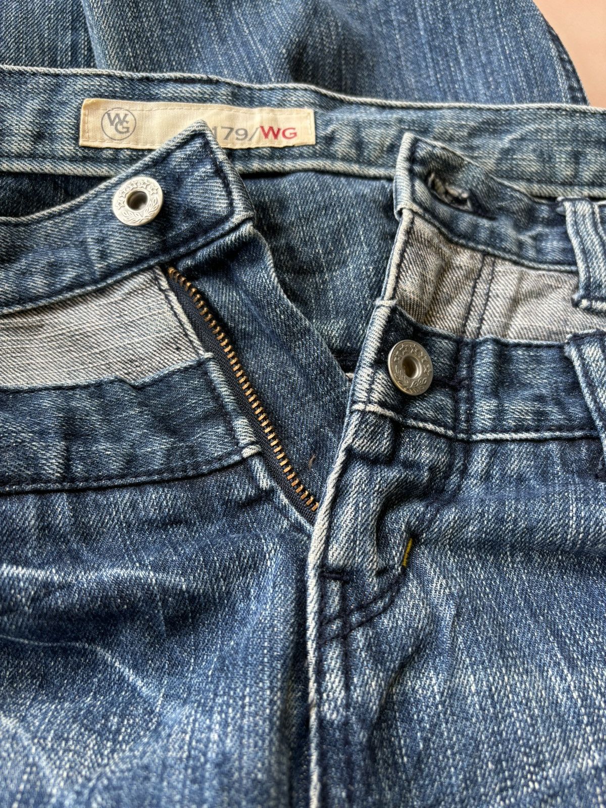 Japanese Brand WG Double Waist Jean Size 26" / US 2 / IT 38 - 10 Thumbnail