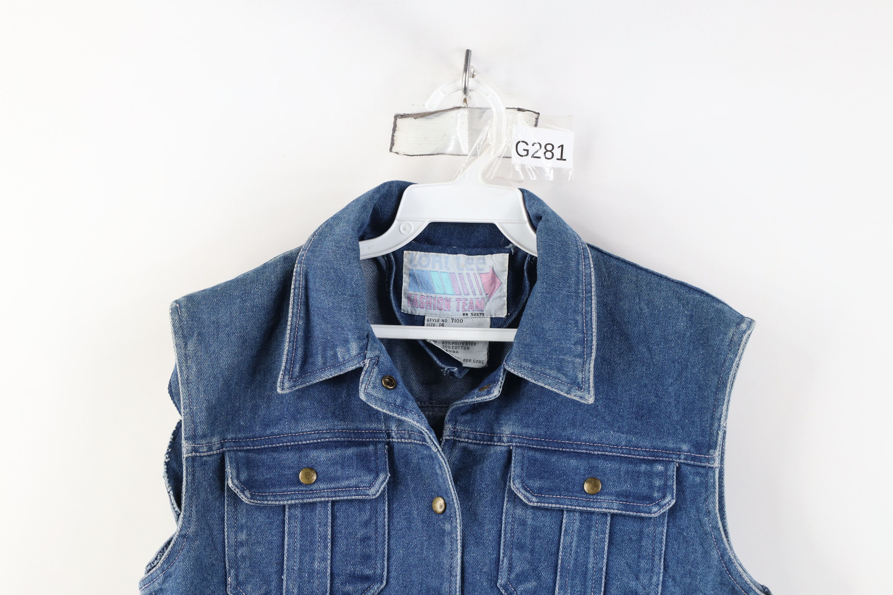 Vintage Vintage 80s 90s Streetwear Sleeveless Denim Vest Jacket Size XL / US 12-14 / IT 48-50 - 2 Thumbnail