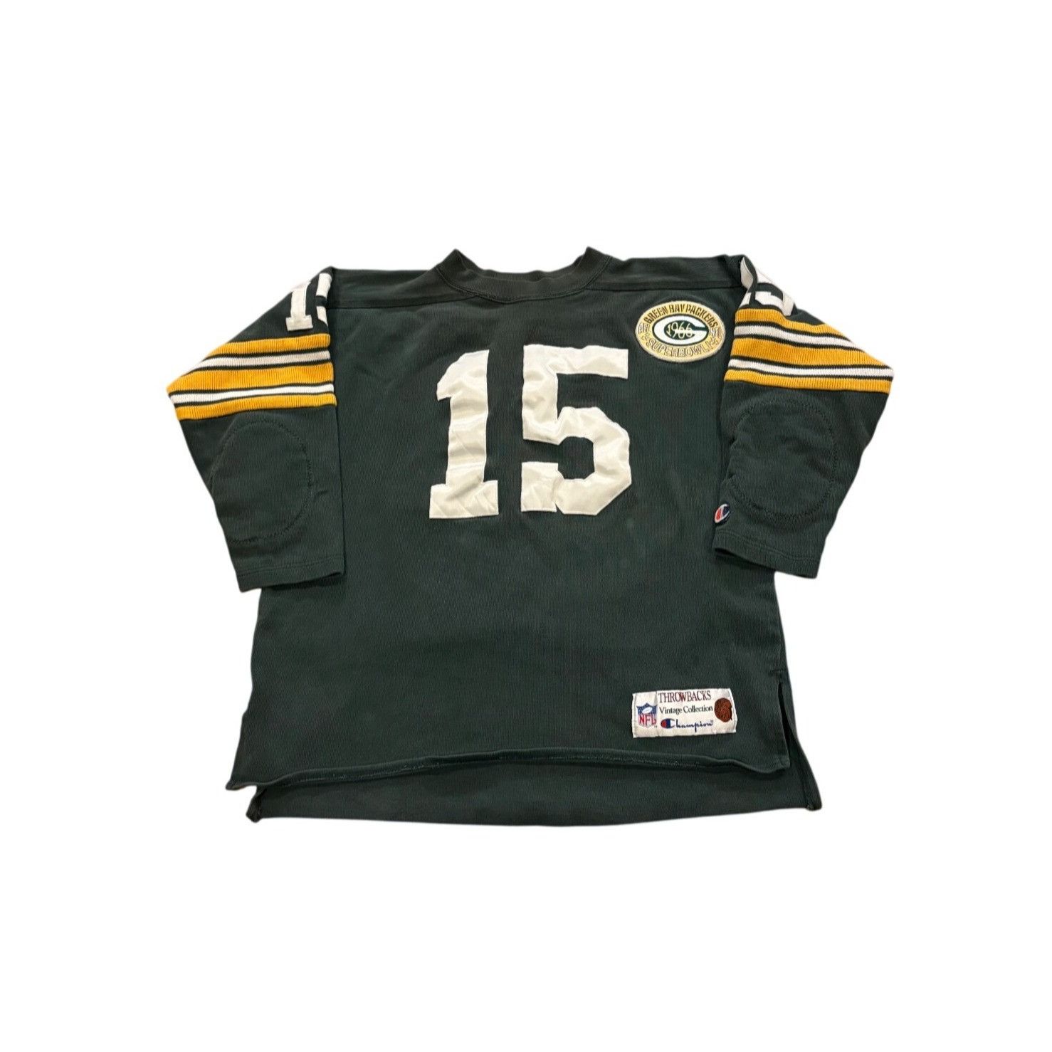 Vintage Champion Throwbacks Green Bay Packers Bart Starr #15