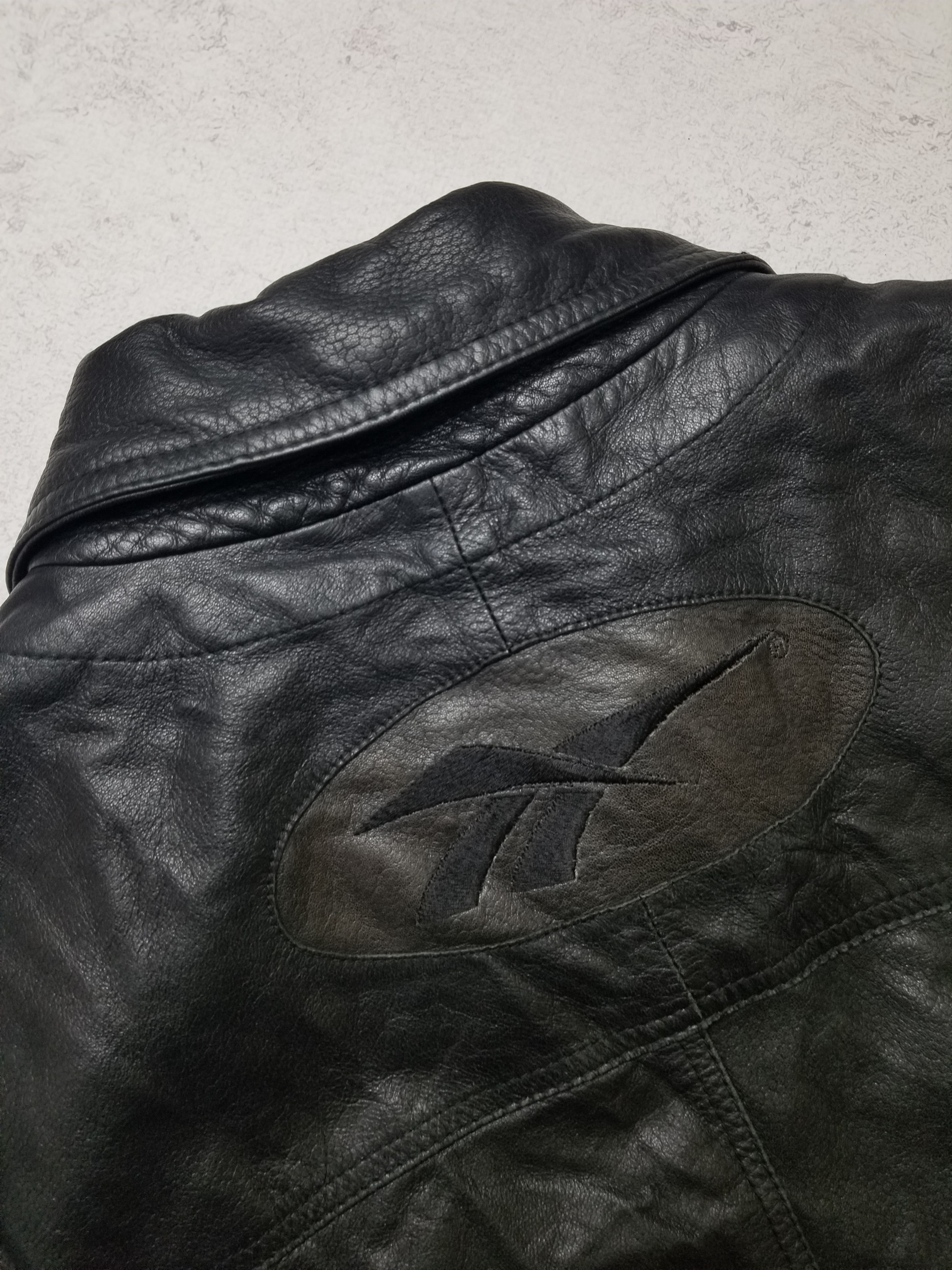 Reebok Vintage Reebok Oiled Lamb Nappa Leather Jacket Men's Size 46 Size US XL / EU 56 / 4 - 7 Thumbnail