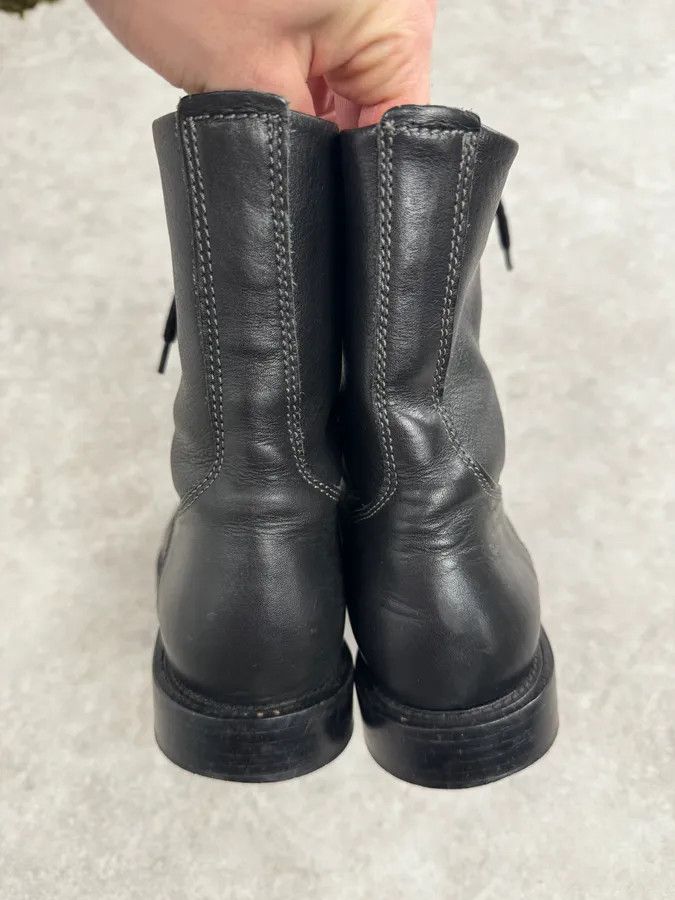 Diesel Diesel Black Minimalist Biker Leather Boots Size US 7 / EU 40 - 7 Thumbnail