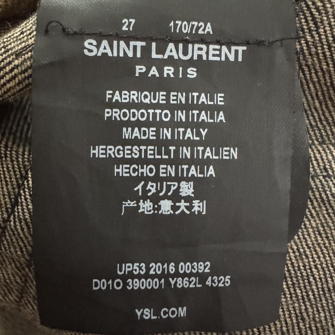 Saint Laurent Paris Saint Laurent Paris D02 SS16 Indigo Size 27 Hedi Slimane Era Size US 27 - 5 Thumbnail