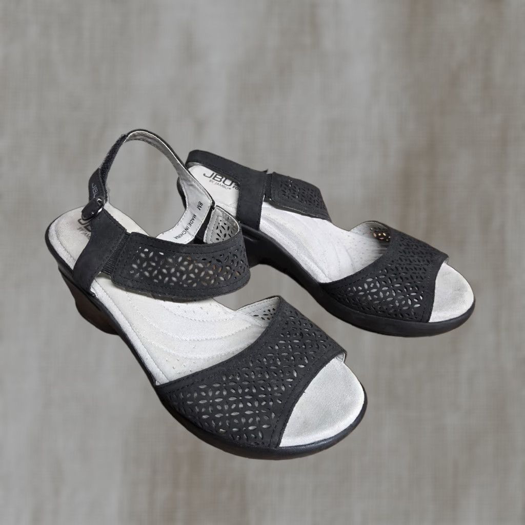 Vintage VINTAGE Jambu Women Sandals Bohemian Black Vegan Adjustable Cushioned Size 8M Size US 8 / IT 38 - 1 Thumbnail