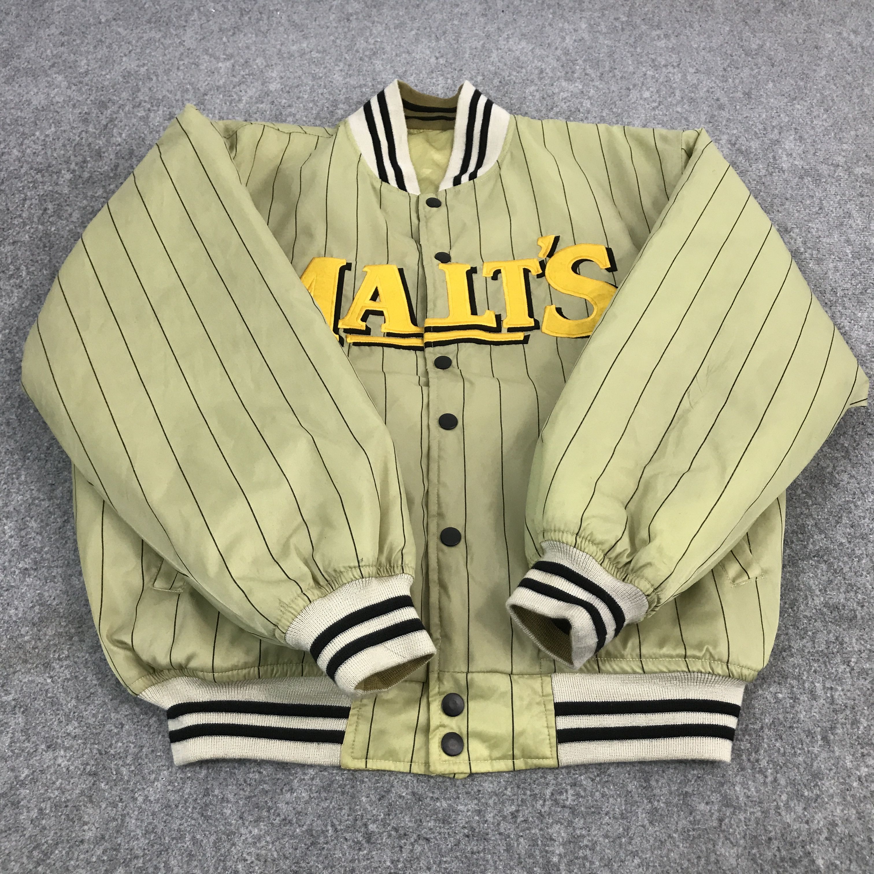 Japanese Brand MALTS BEER BOMBER JACKET Size US L / EU 52-54 / 3 - 9 Thumbnail