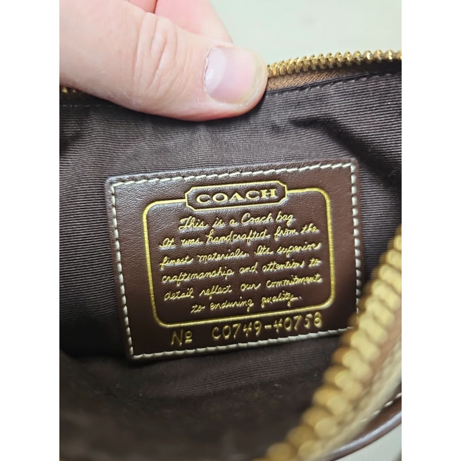 Coach COACH H0749-40758 SIGNATURE TOP ZIP CROSS BODY SWINGPACK BAG PURSE HANDBAG BROWN Size S / US 4 / IT 40 - 5 Thumbnail