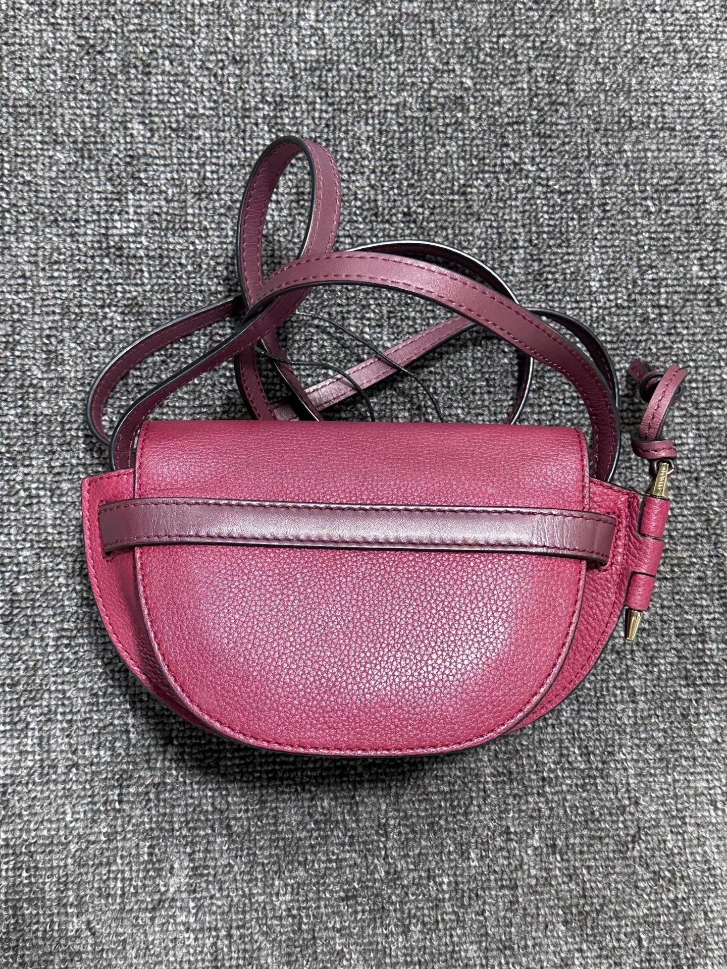 Loewe LOEWE burgundy mini saddle chain 98 new Size ONE SIZE - 3 Thumbnail