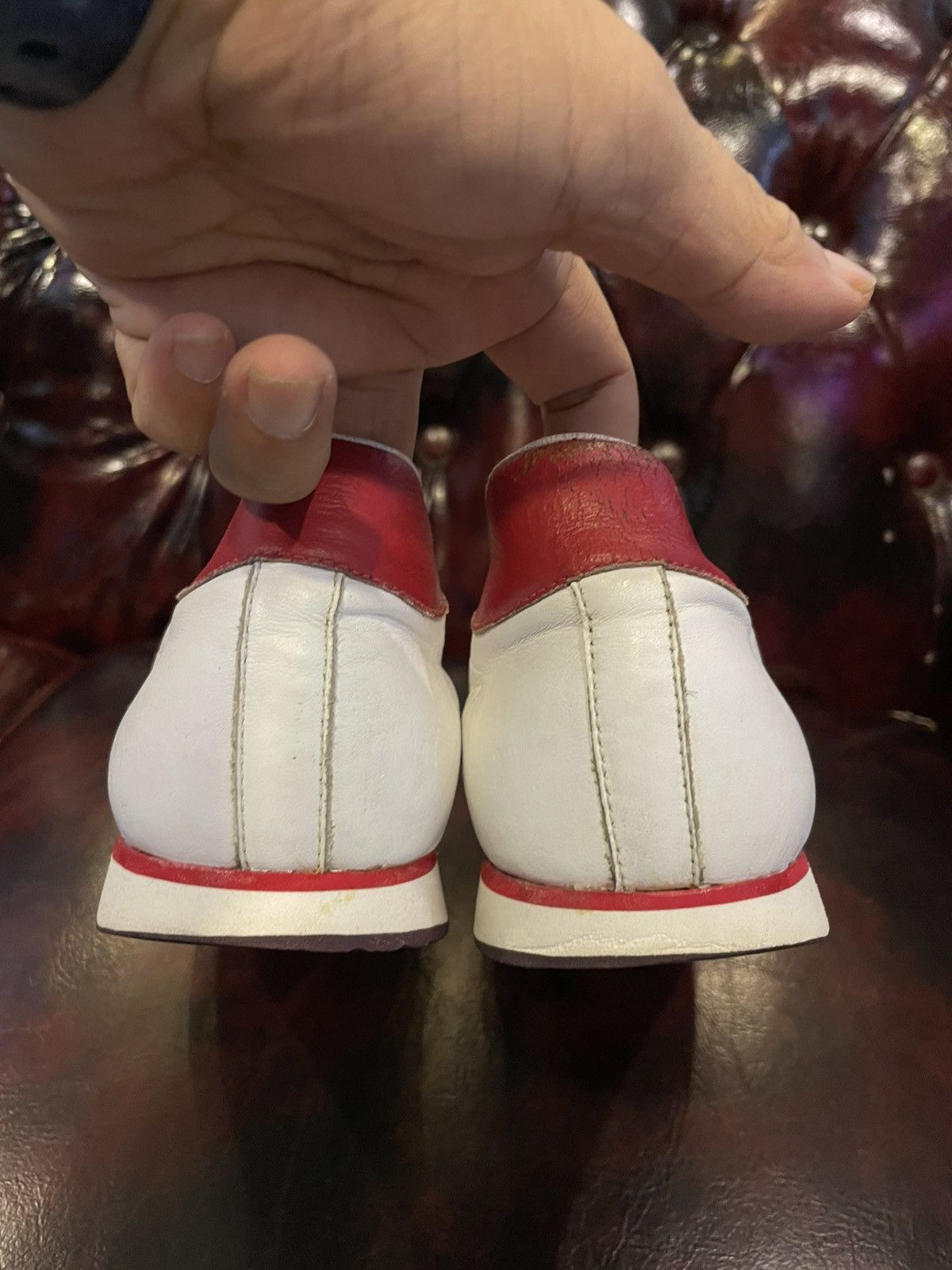 Adidas Vintage Adidas Italia 2005 Leather White/Red Size US 10 / EU 43 - 6 Thumbnail