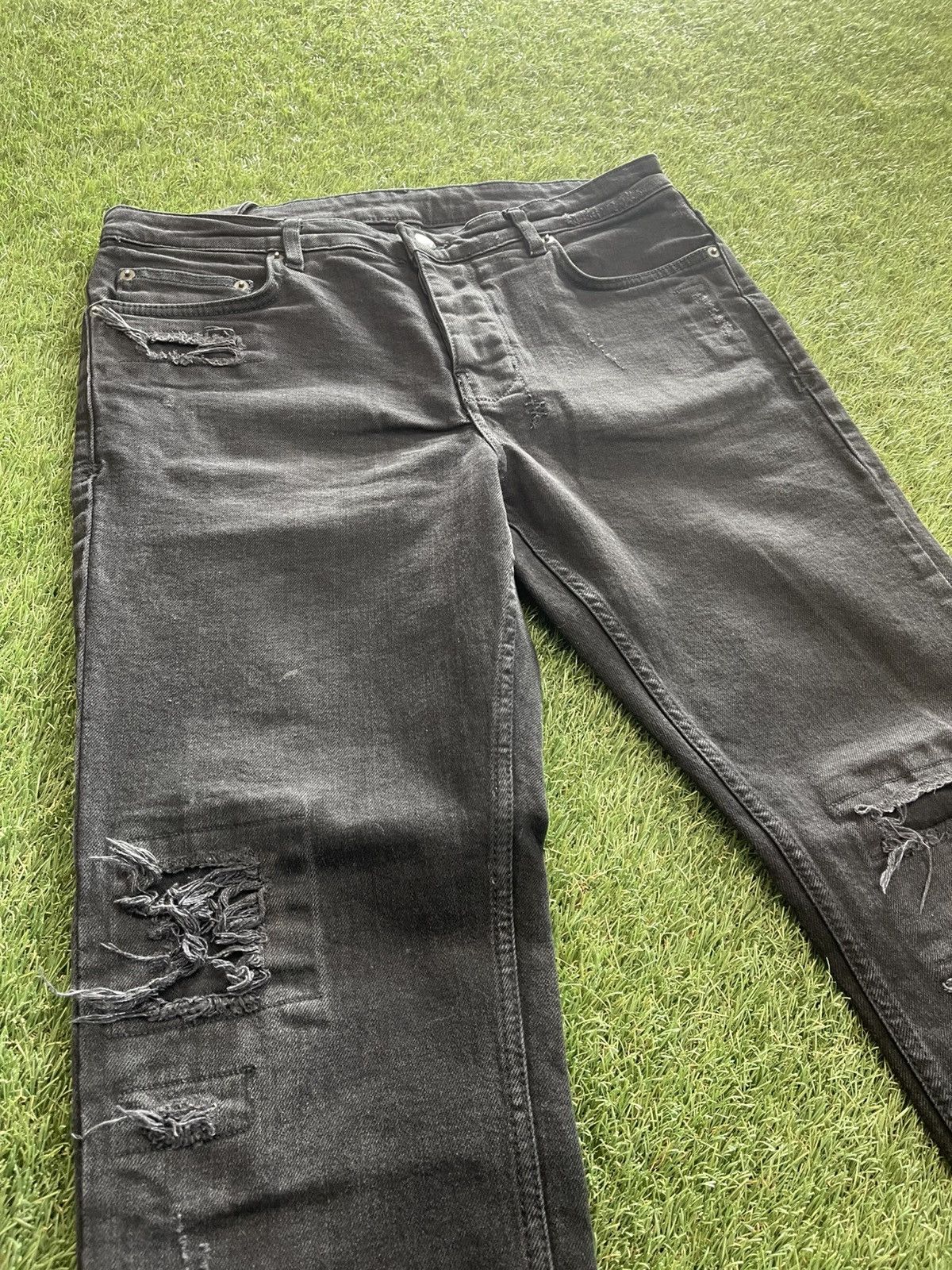Ksubi Size 33 - Ksubi Jeans Black Patch Distressed Very Clean! Size US 33 - 4 Thumbnail