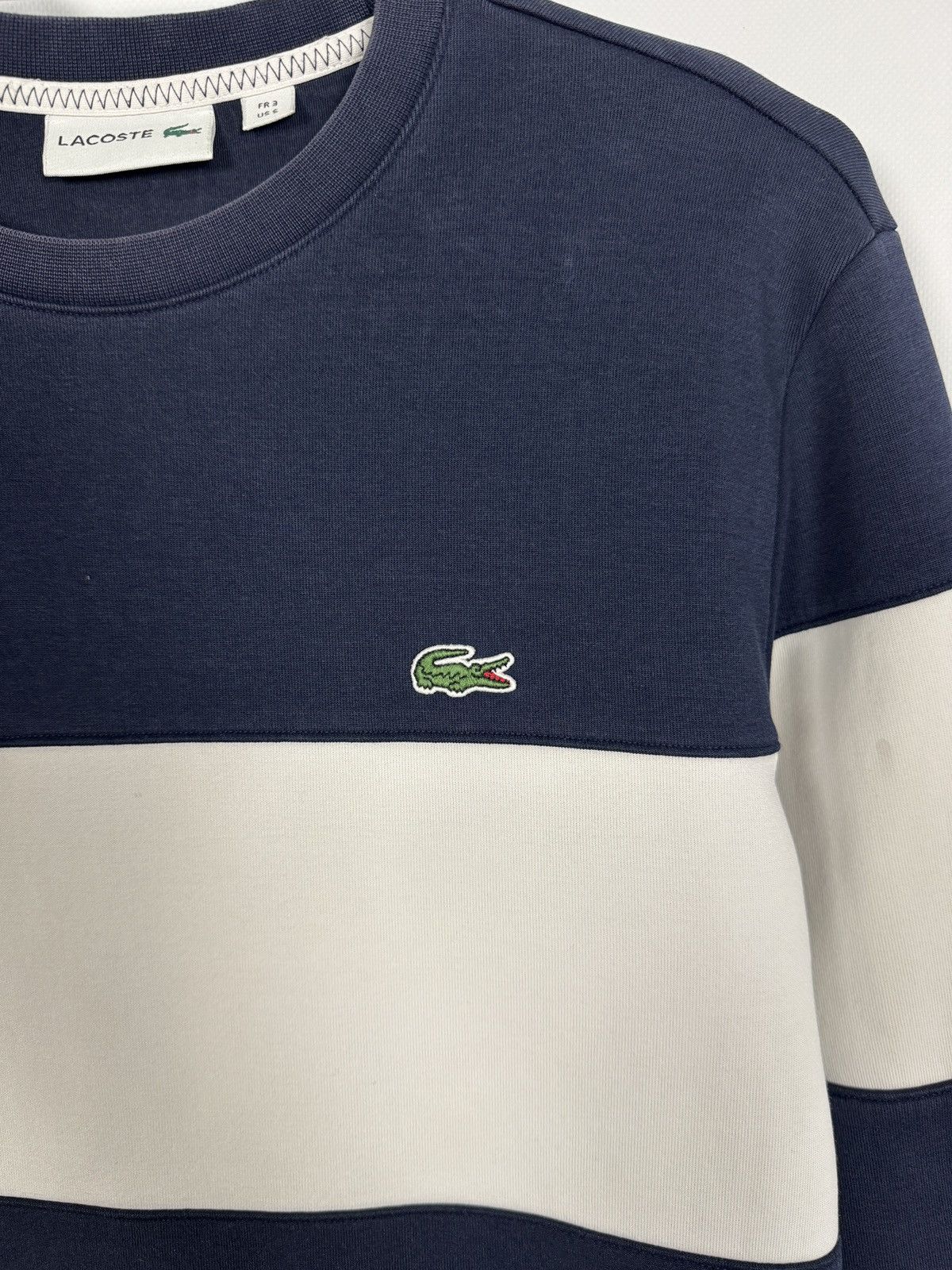 Lacoste Lacoste Colorblock Crewneck Sweatshirt Pullover Sz 3 (Small) Size US S / EU 44-46 / 1 - 6 Thumbnail