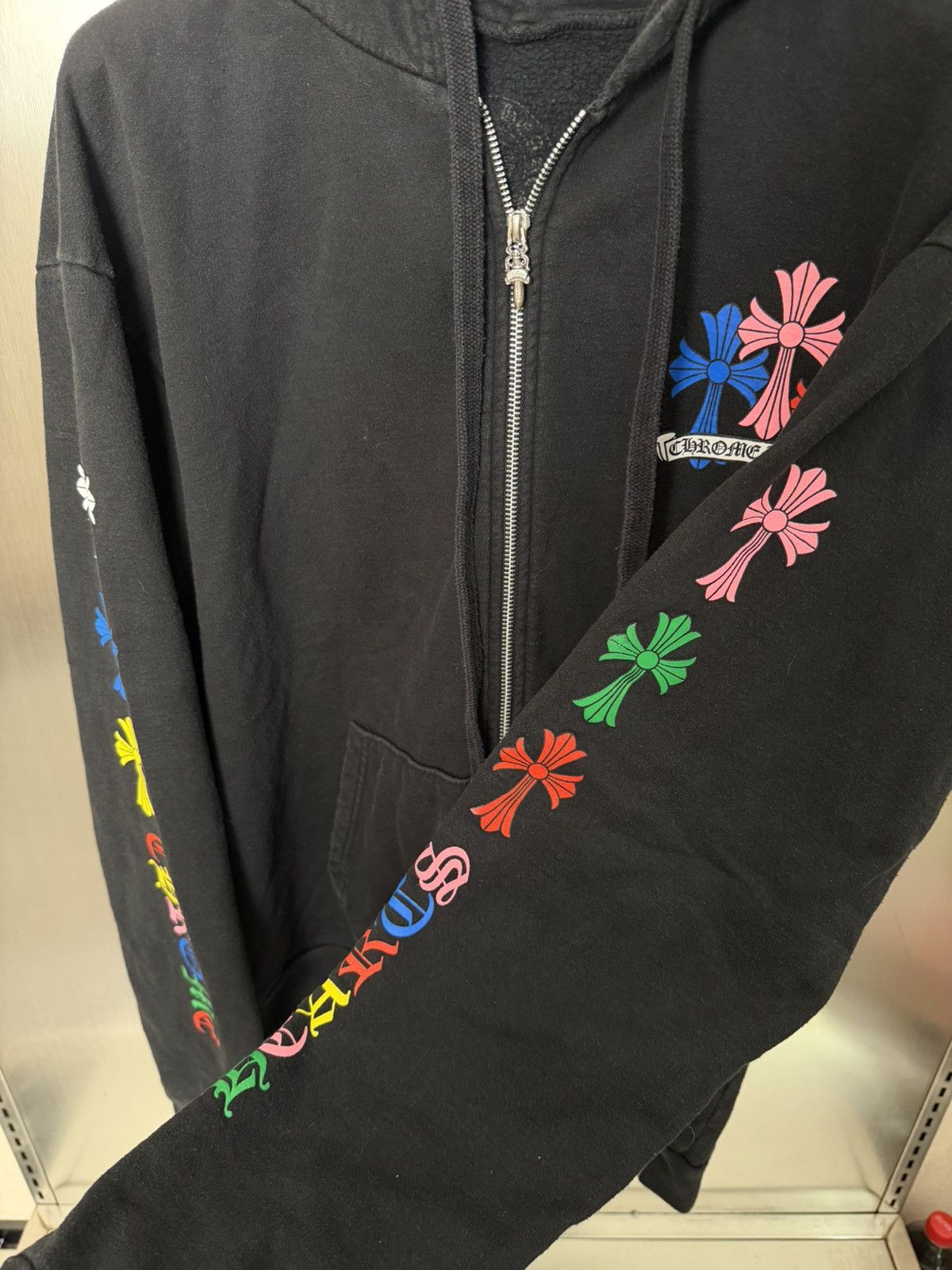 Chrome Hearts Chrome Hearts multicolor cross patches zip up hoodie Size US L / EU 52-54 / 3 - 4 Thumbnail