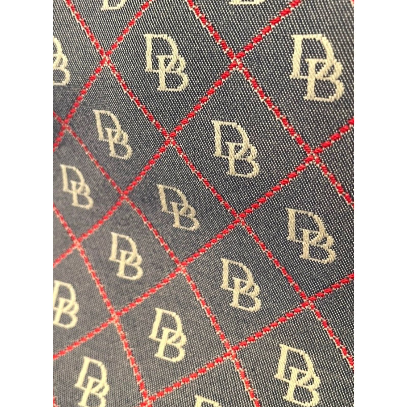 Dooney & Bourke VINTAGE Dooney & Bourke Monogram Canvas Leather Tote Shoulder Bag Crossbody Size ONE SIZE - 6 Thumbnail