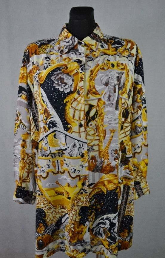 Japanese Brand × Kenzo Vintage 90s Kenzo Jungle Alloverprint Shirt 100% Viscose L Size L / US 10 / IT 46 - 1 Thumbnail
