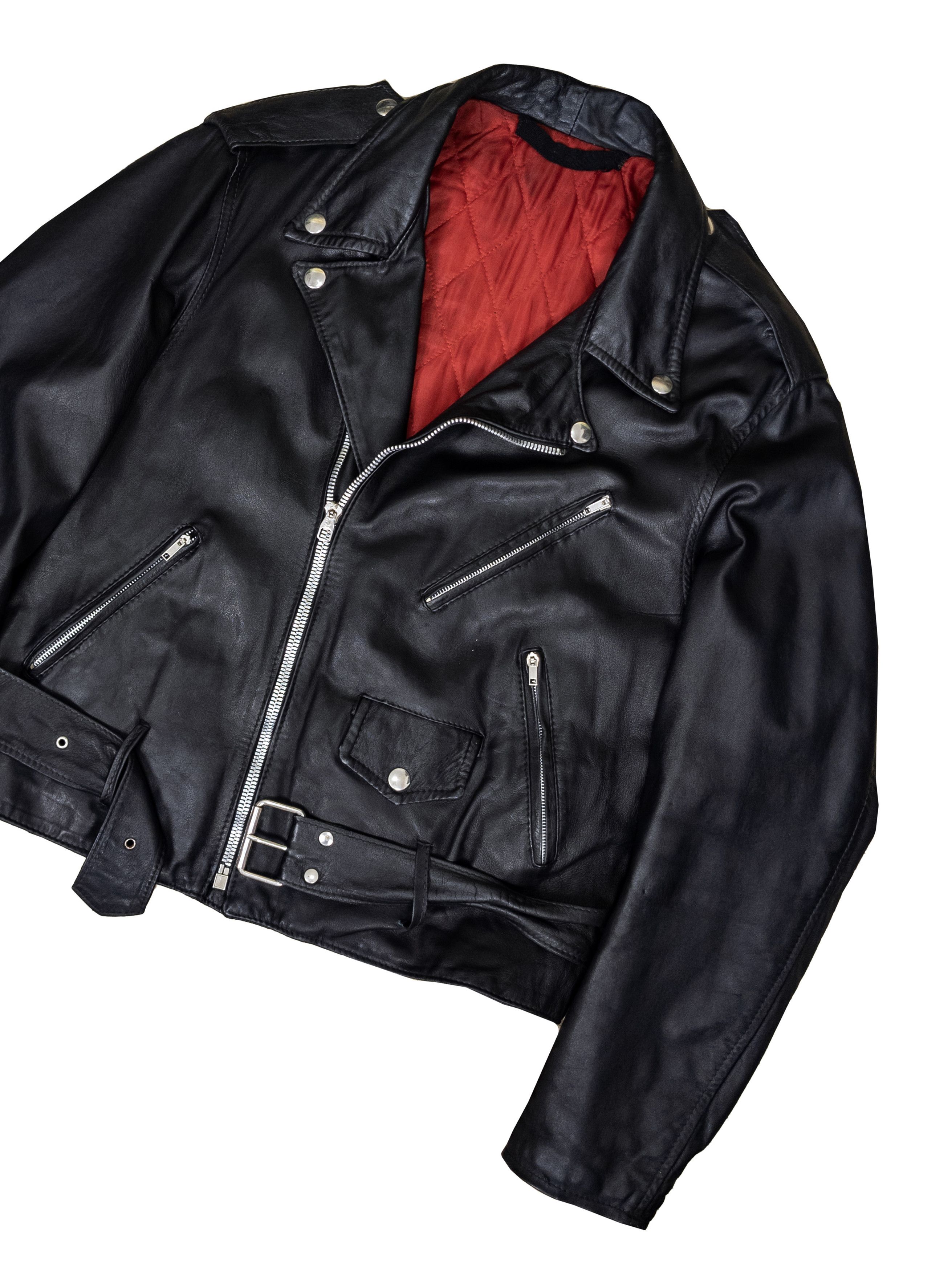 Vintage Rare Vintage 70s Italian Leather Biker Motorcycle Jacket XL Size US XL / EU 56 / 4 - 3 Thumbnail