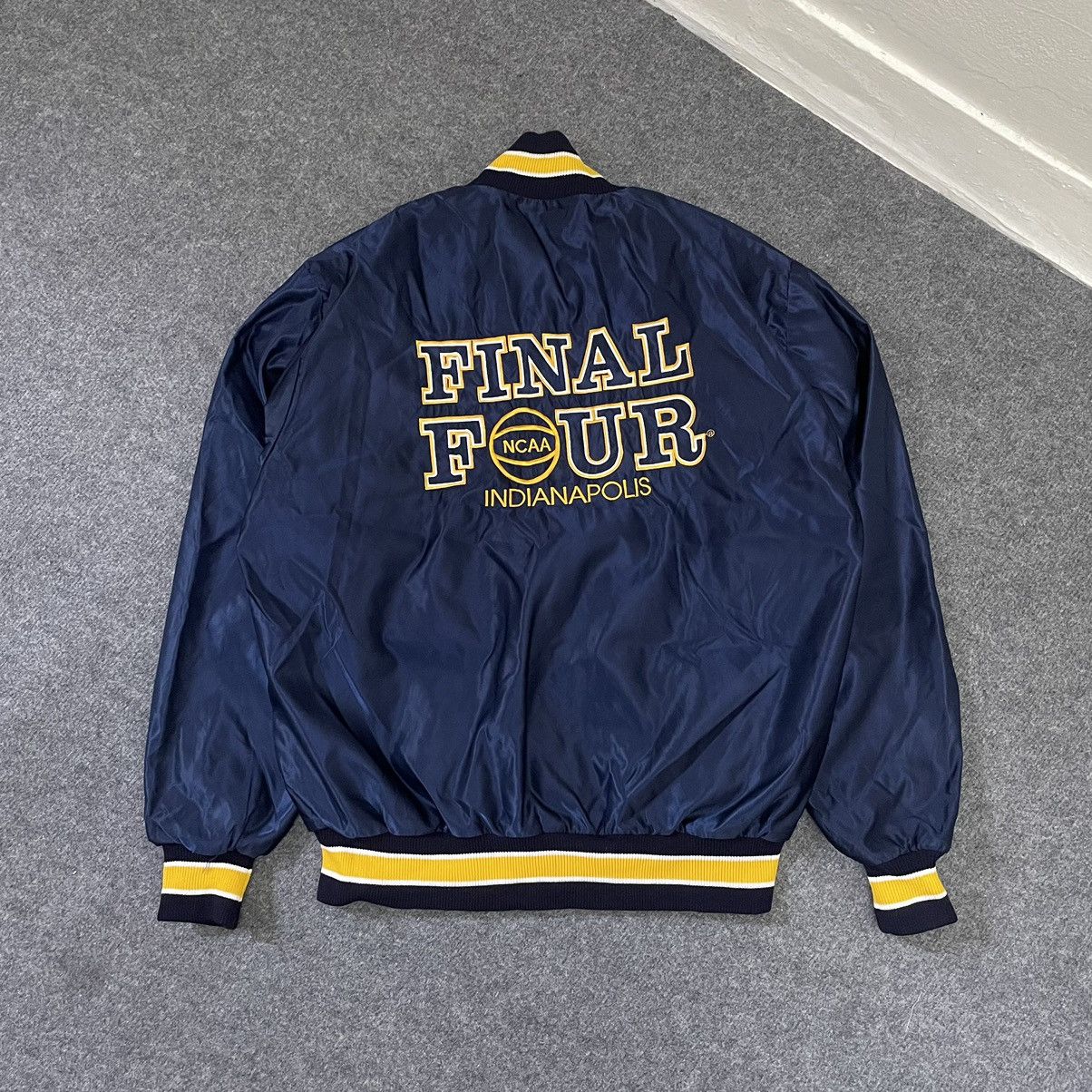 NBA × NCAA × Vintage Vtg 1991 Final Four NCAA Indianapolis Nylon Varsity Jacket Size US L / EU 52-54 / 3 - 1 Thumbnail