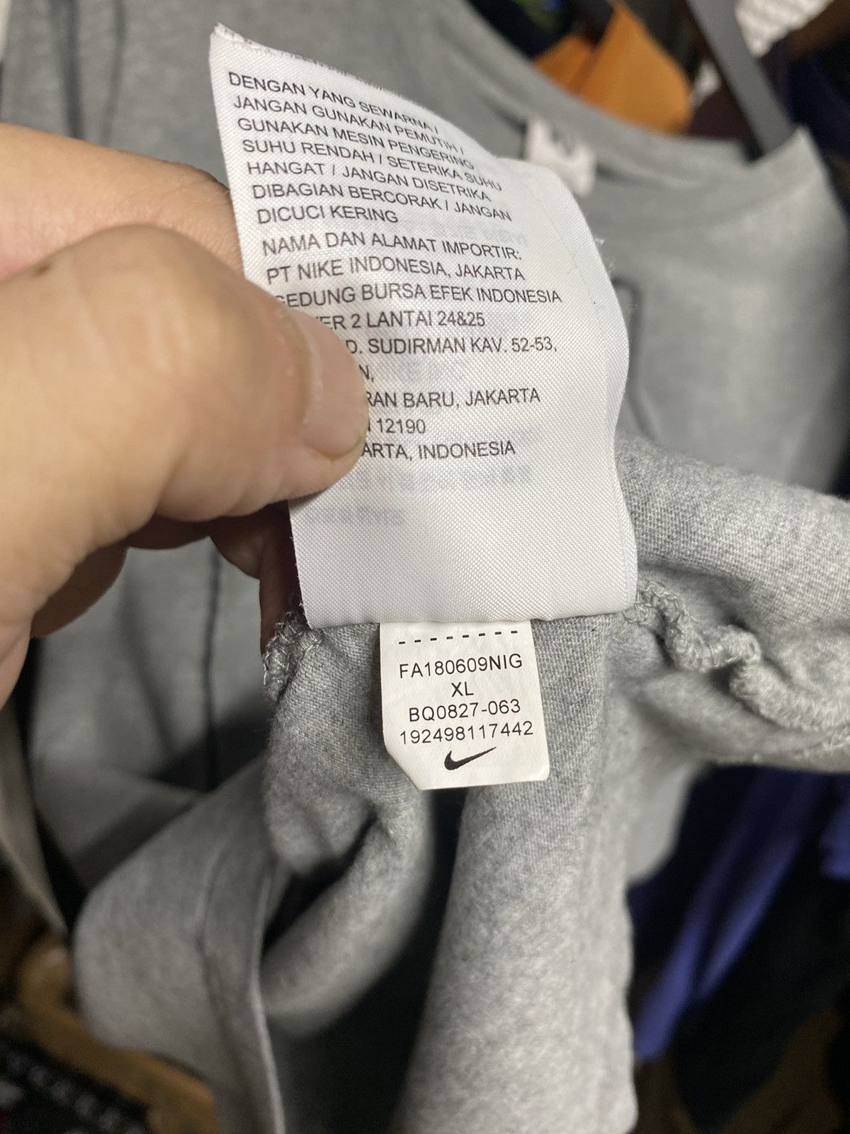 Off-White Off-White Nike Grey tee shirt XLarge Size US XL / EU 56 / 4 - 8 Thumbnail