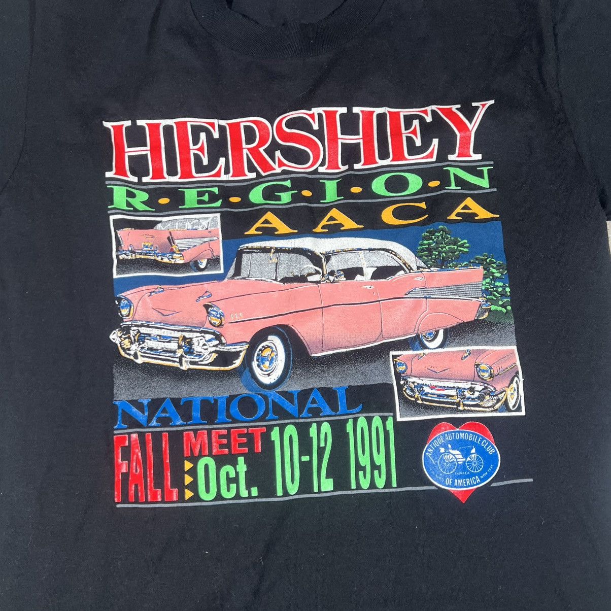 Jerzees Vintage 1991 Hershey National Car Show Tshirt Made In Usa Size US L / EU 52-54 / 3 - 2 Thumbnail