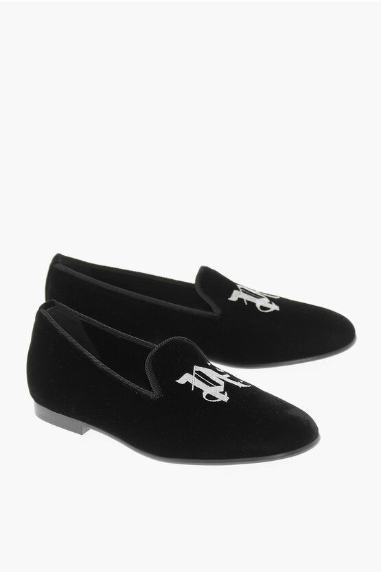Palm Angels o1y0325 Logo Loafers in Black Size US 5 / EU 37 - 3 Thumbnail