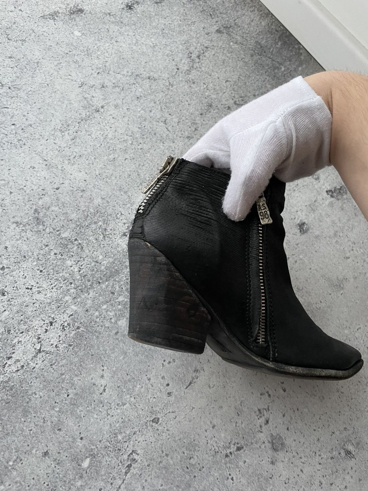 A.S.98 A.S.98 Airstep Cossacks Avant Garde Black Leather Shoes Size US 7 / IT 37 - 12 Thumbnail
