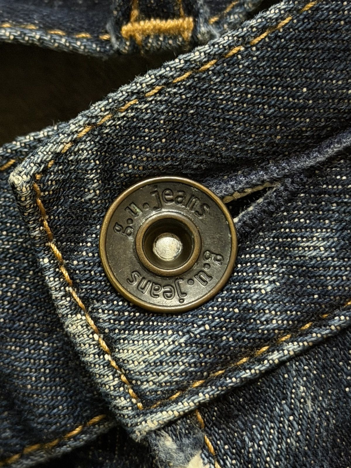 GU Vintage Y2K Japanese GU Faded Wash Distressed Straight Leg Size US 32 / EU 48 - 6 Thumbnail