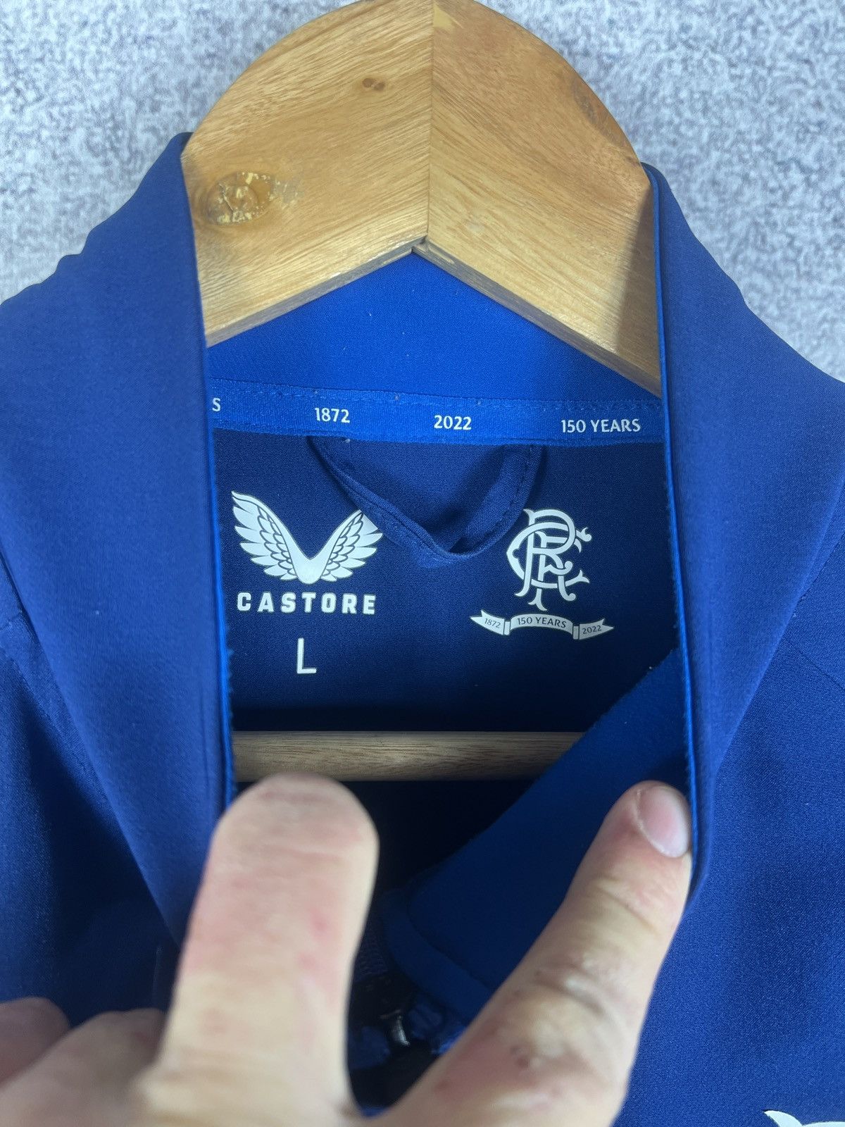 Castore FC Rangers 150Years Castore Soccer Track Jacket Football Kit Size US L / EU 52-54 / 3 - 5 Thumbnail