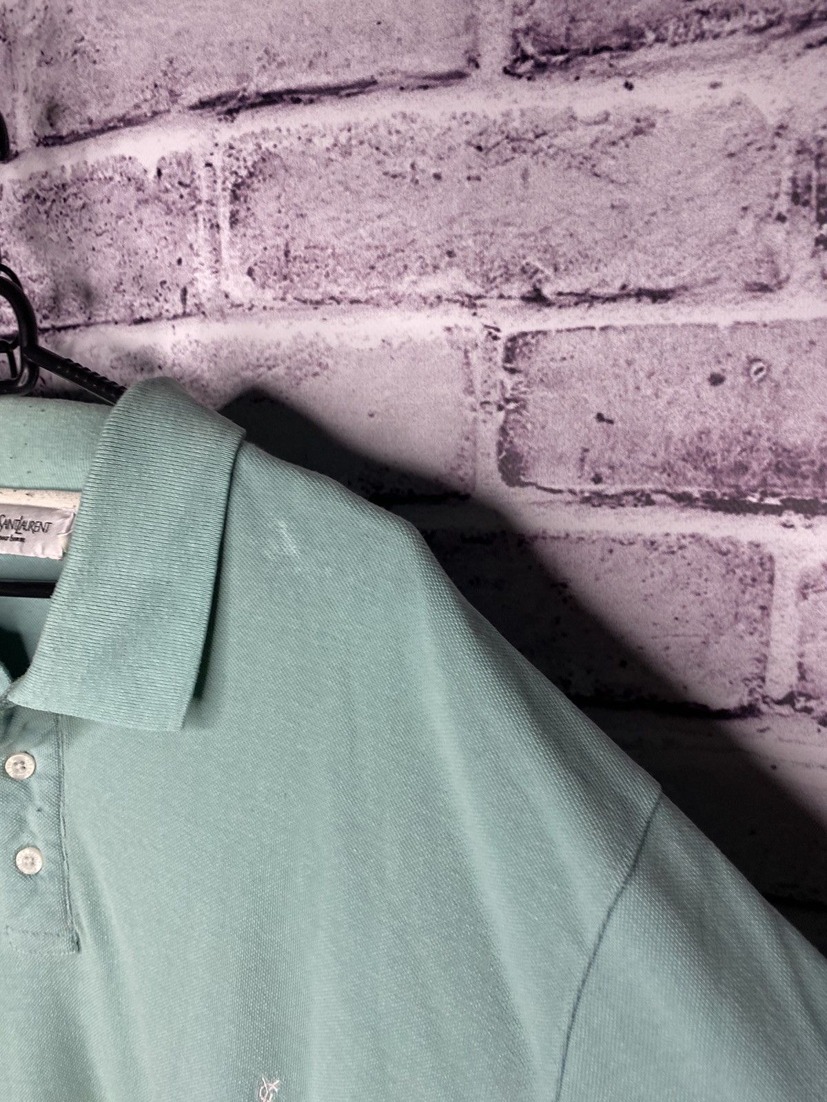 Yves Saint Laurent MENS Polos Vintage YvesSaintLauren Luxury Small Logo Polo Size US XXL / EU 58 / 5 - 5 Thumbnail
