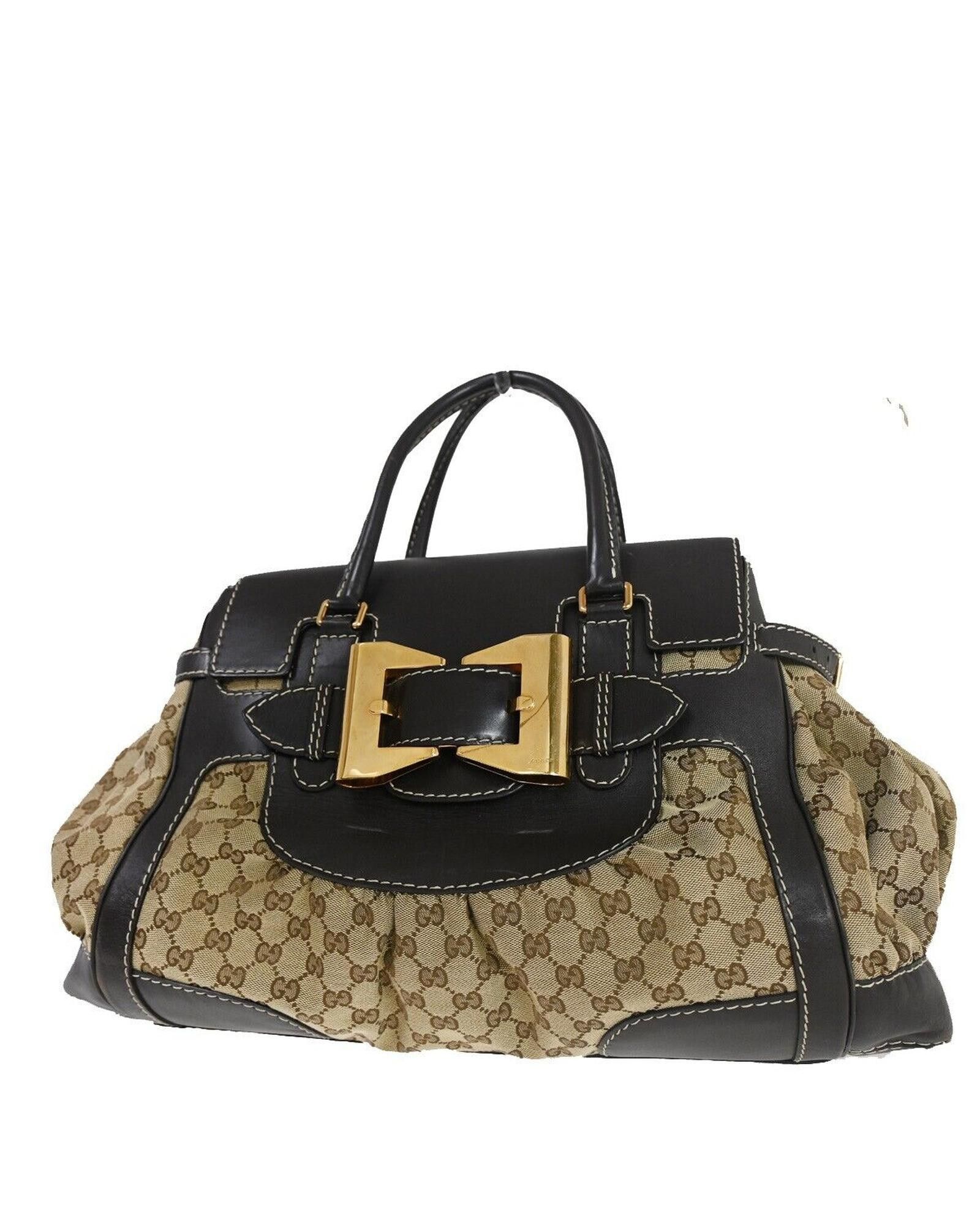 image of Gucci Timeless GG Canvas Luxury Bag in Beige, Women's