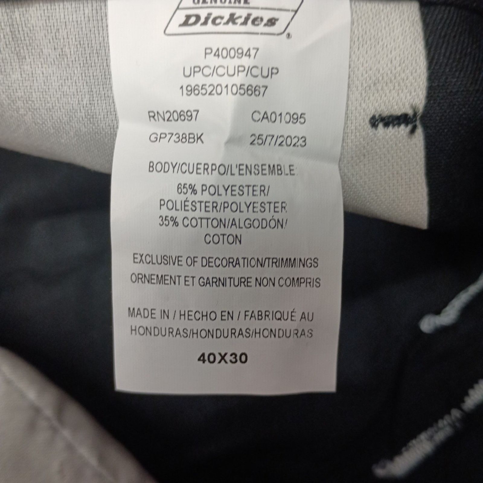 Dickies Dickies Loose Fit Double Knee Work Pants Men's 40x30 Black Size US 40 / EU 56 - 5 Thumbnail