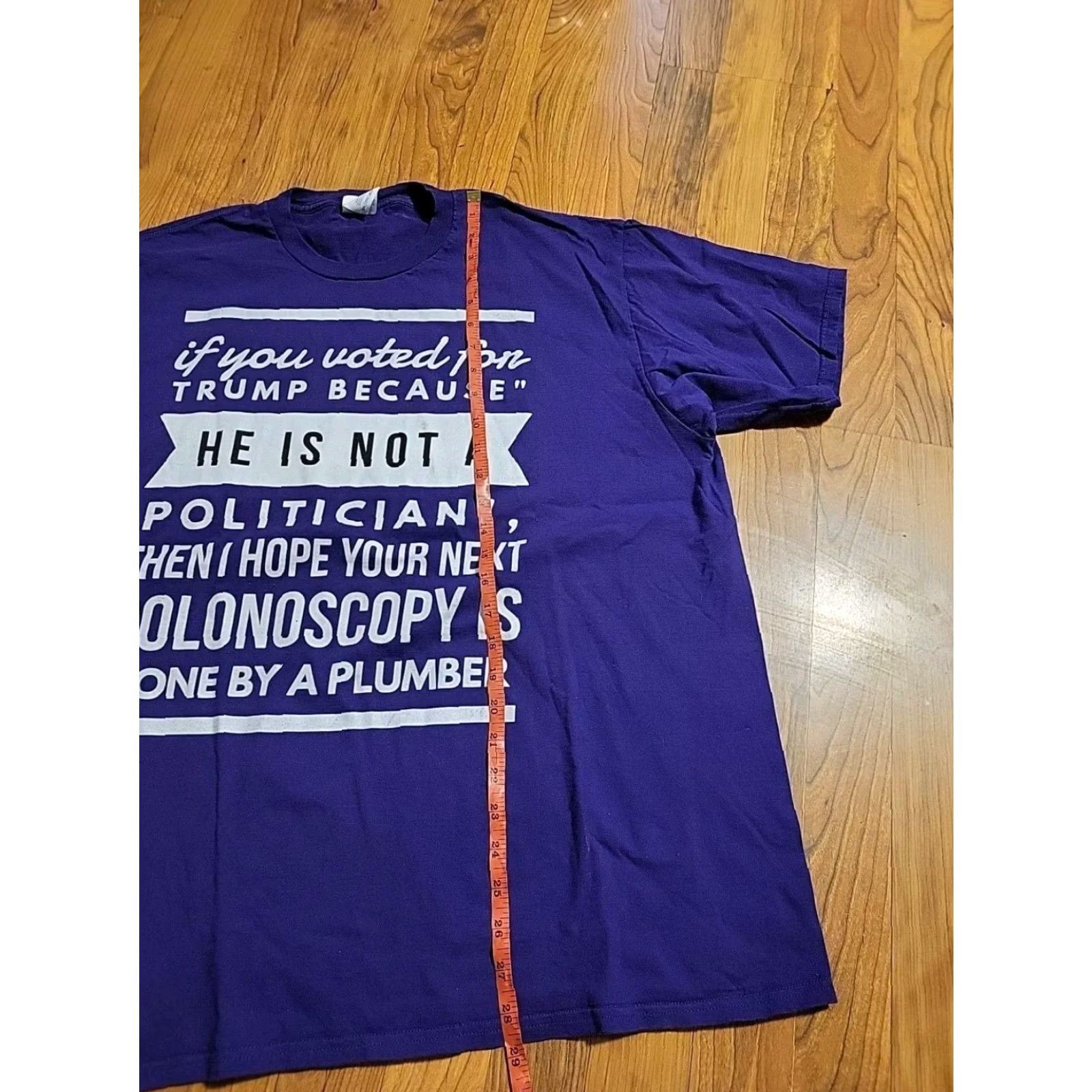 Port & Company Purple Port & Company 2XL SS T-Shirt Trump Graphic Print Crew Neck Men Shirt USA Funny Size US XXL / EU 58 / 5 - 5 Thumbnail