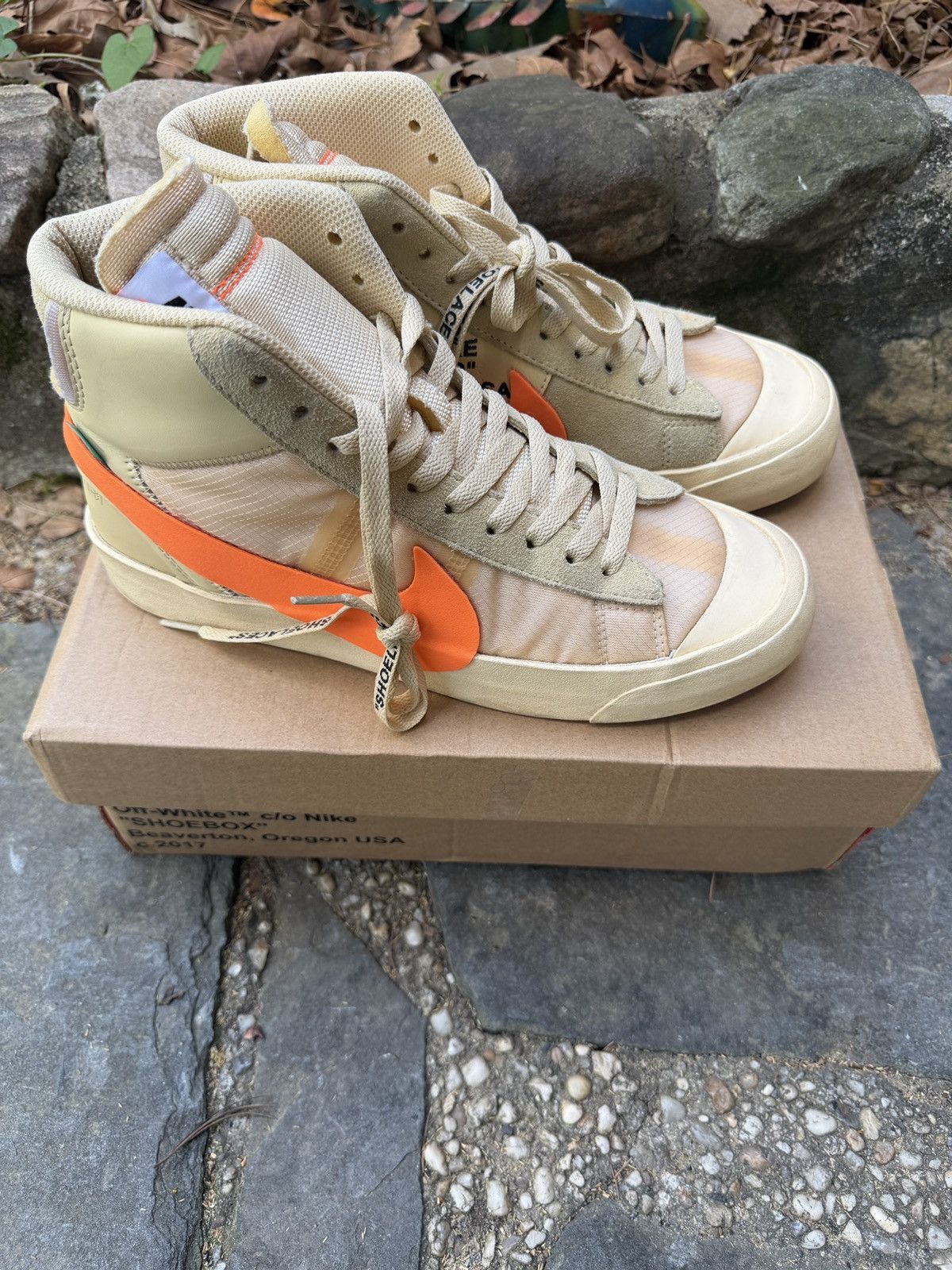Nike × Off-White Nike x Off-White: Nike Blazer Mid “All Hallows Eve” sz 8.5 Size US 8.5 / EU 41-42 - 4 Thumbnail
