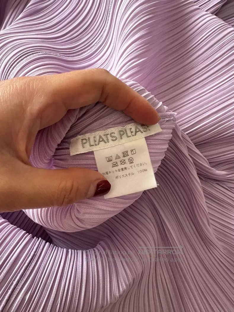 Issey Miyake Issey Miyake Purple Shirt Size L / US 10 / IT 46 - 3 Thumbnail