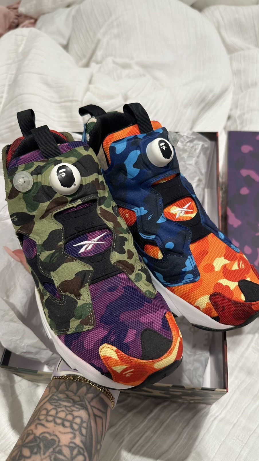 Reebok Bape x Reebok Instapump Fury Size US 8 / EU 41 - 2 Thumbnail