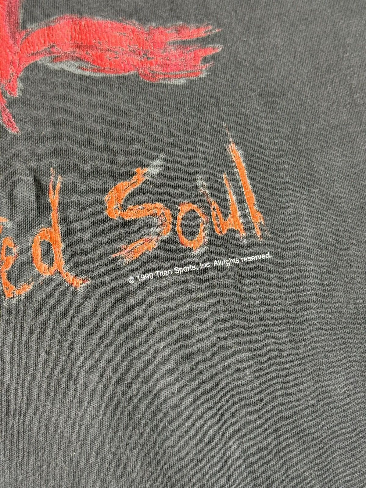 Vintage × WWE Vintage 1999 Kane Tortured Soul T Shirt Tee WWE Rare Size US S / EU 44-46 / 1 - 14 Thumbnail