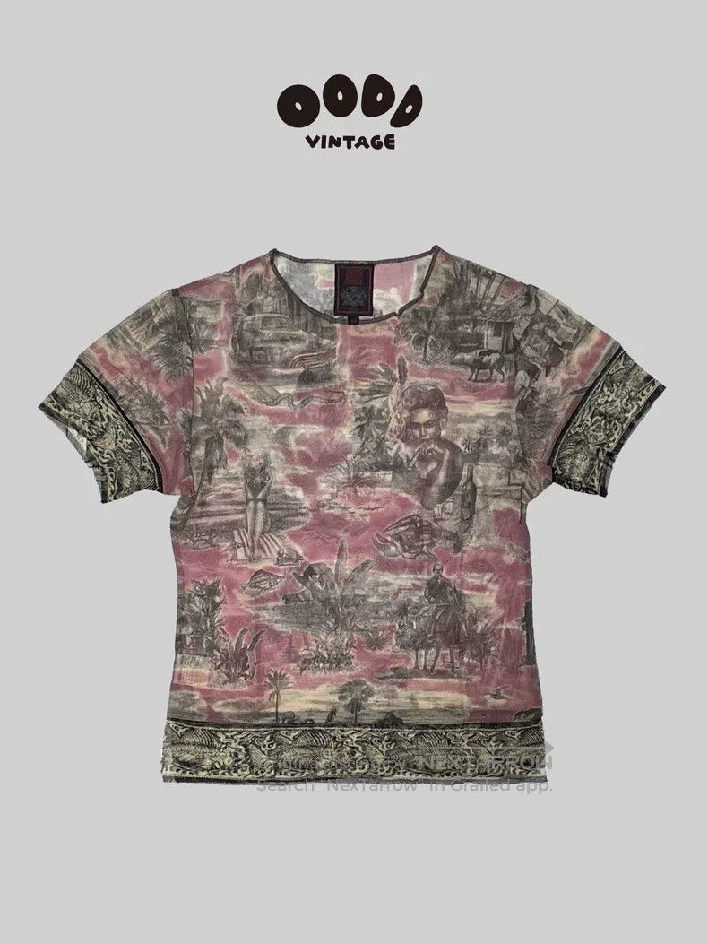 Jean Paul Gaultier Jean Paul Gaultier Patch Mesh T-Shirt Size US M / EU 48-50 / 2 - 1 Thumbnail