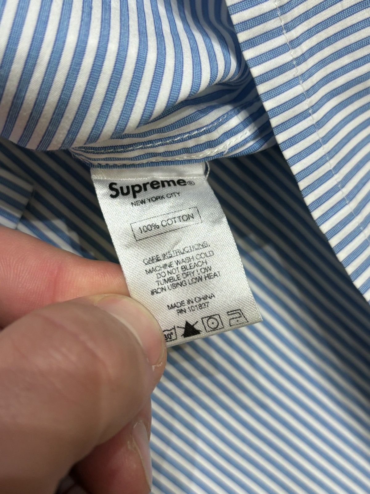 Supreme Supreme Striped Button Down SS Shirt Size US L / EU 52-54 / 3 - 5 Thumbnail