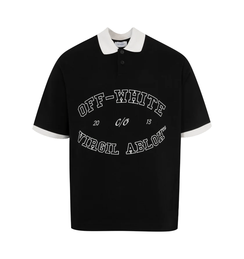 Off-White o1h1sh11224 College Polo in Black Size US M / EU 48-50 / 2 - 1 Thumbnail