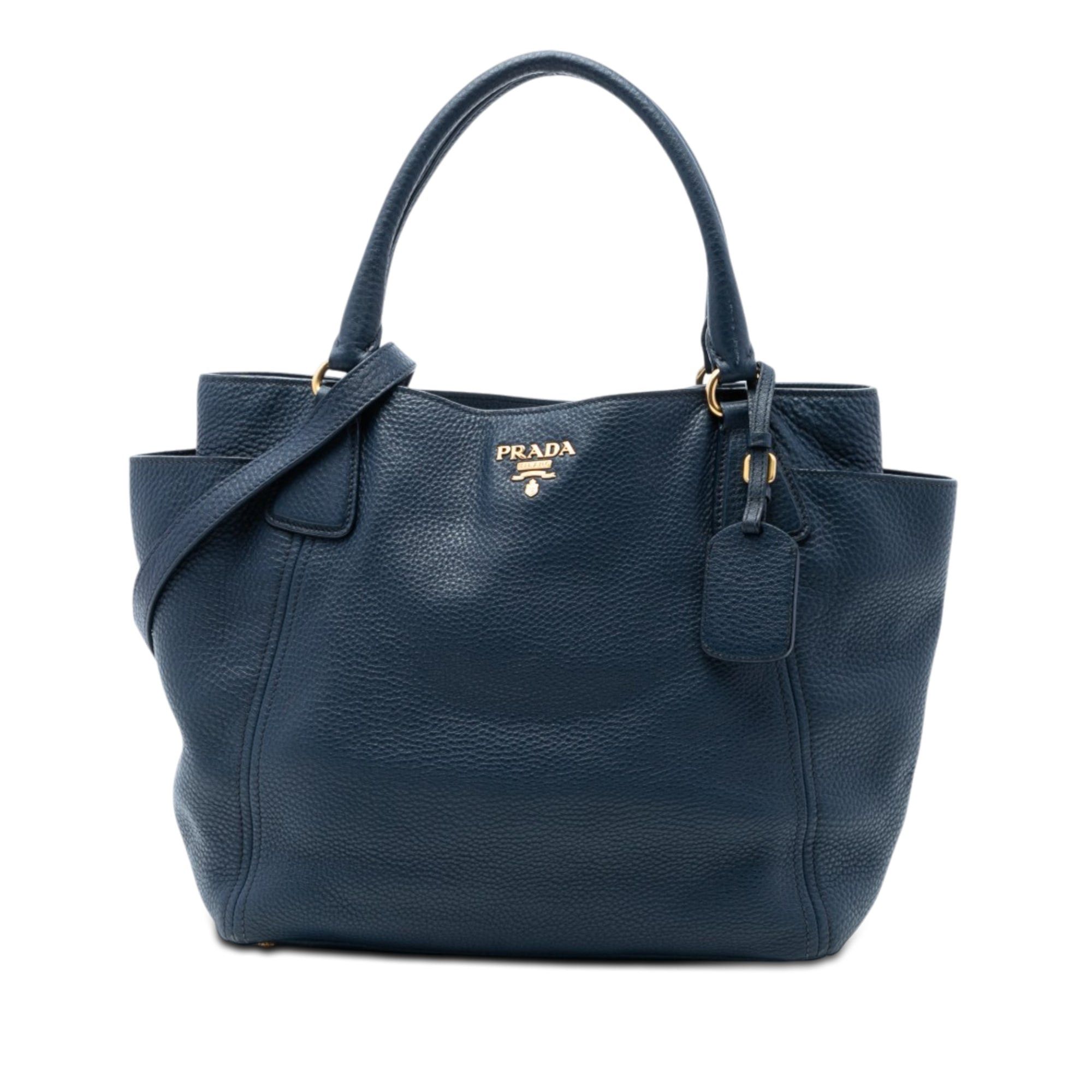 Prada Vitello Daino Side Pocket Convertible Tote Size ONE SIZE - 1 Thumbnail