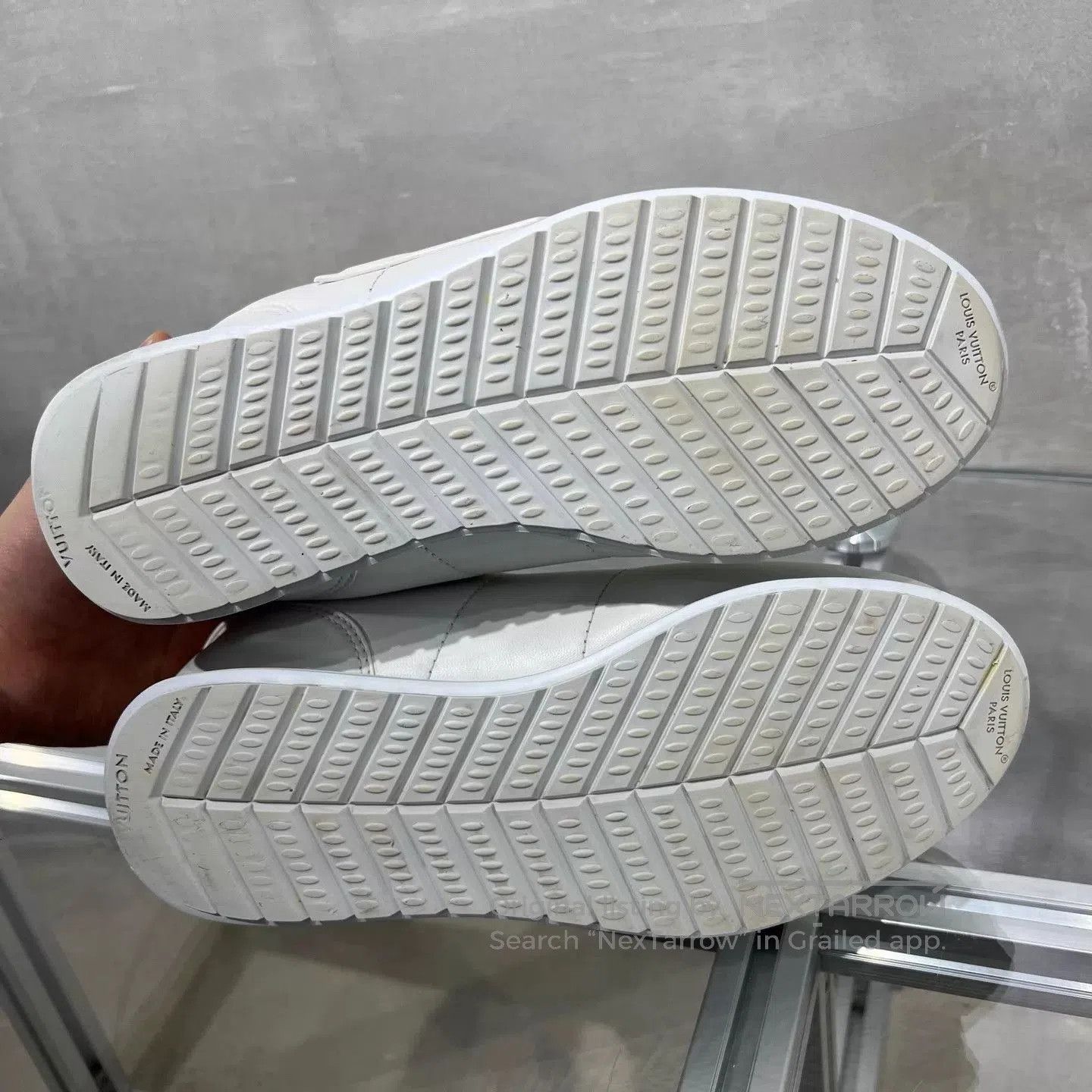 Louis Vuitton White Low-Top Sneakers Size 8.5. Size US 8.5 / EU 41-42 - 7 Thumbnail