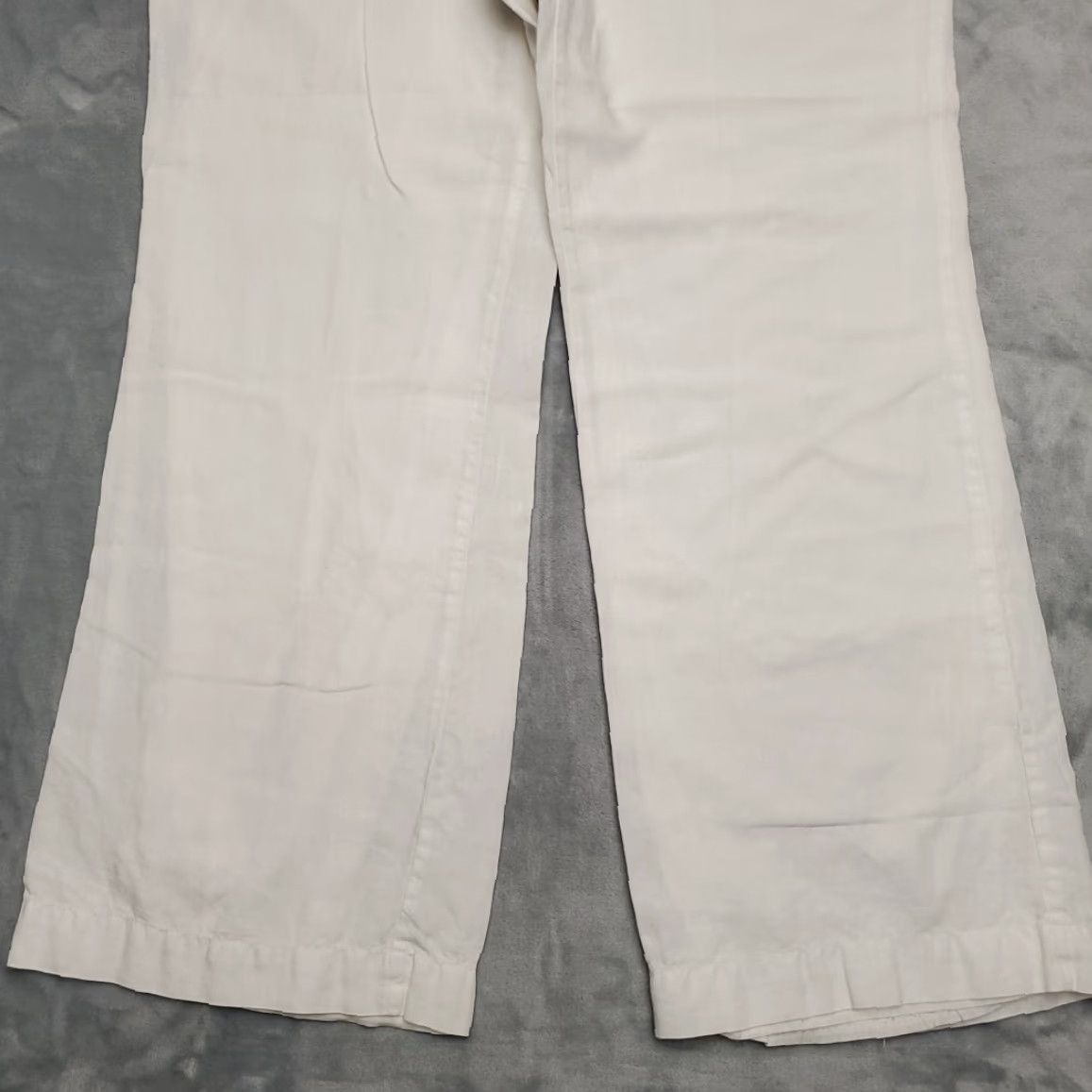 Old Navy Old Navy White Linen Wide Leg Pants Women 14 30in Inseam Mid Rise Casual Y2K Retro Modern USA Mens Womens Girls Boys Size 36" / US 14 / IT 50 - 2 Thumbnail