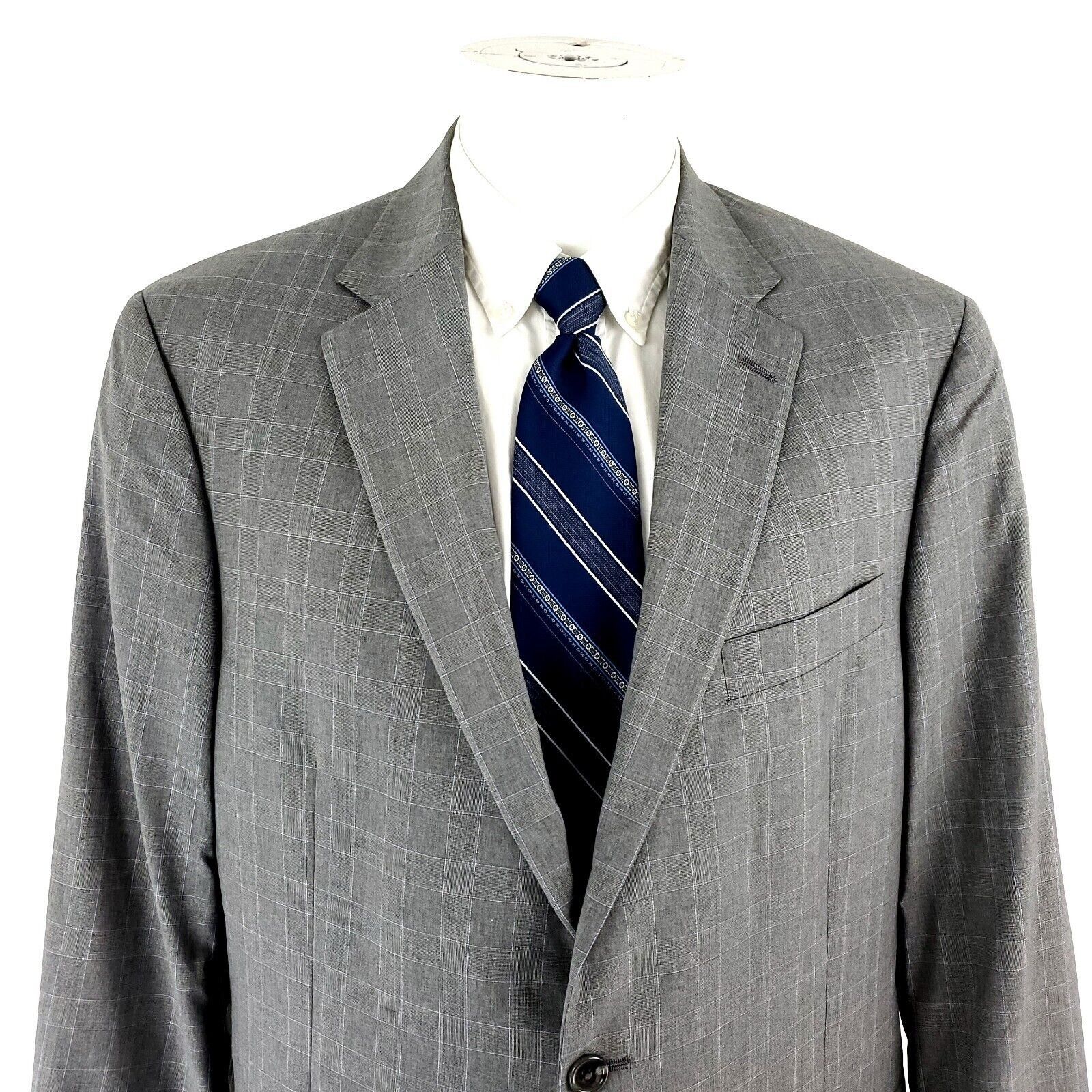 Hart Schaffner Marx Hart Schaffner Marx Guabello Super 130s Wool 2 Button Blazer Size 42R - 1 Thumbnail