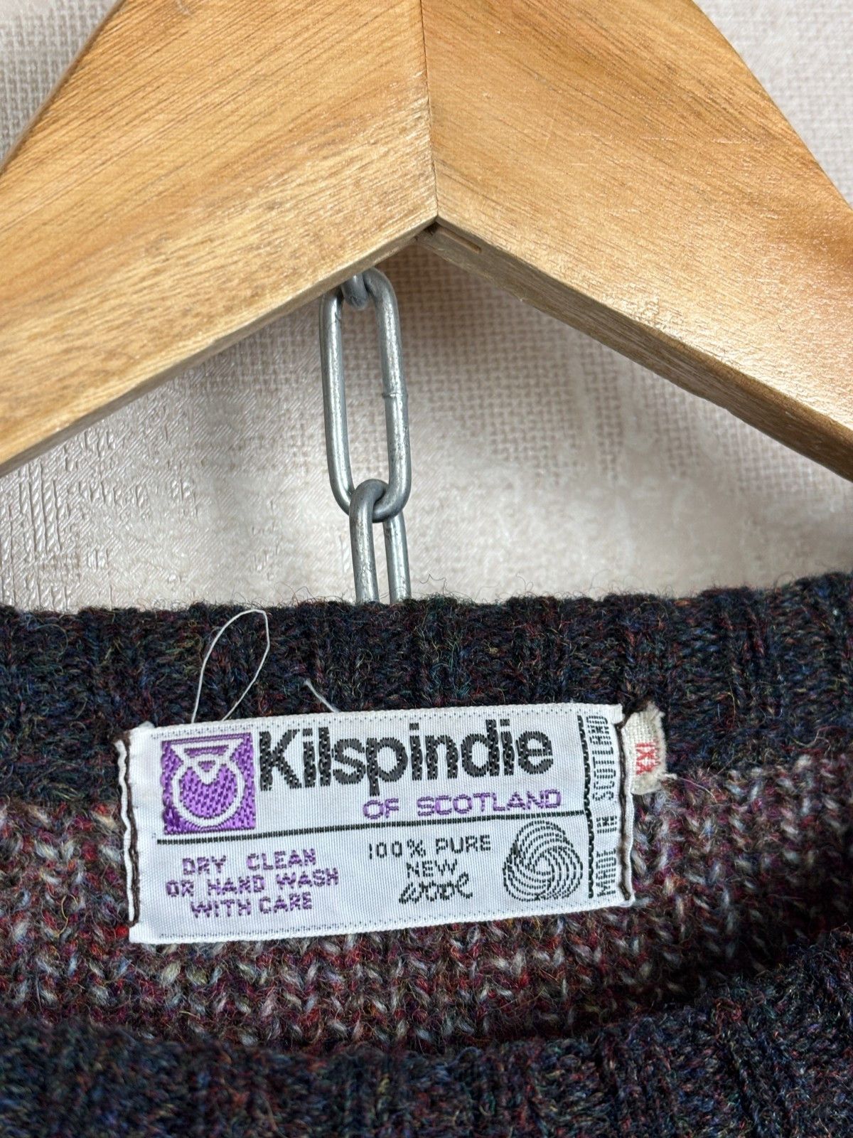 Vintage Vintage Kilspindie of Scotland 80's Wool Crew Neck Sweater Size US XL / EU 56 / 4 - 5 Thumbnail