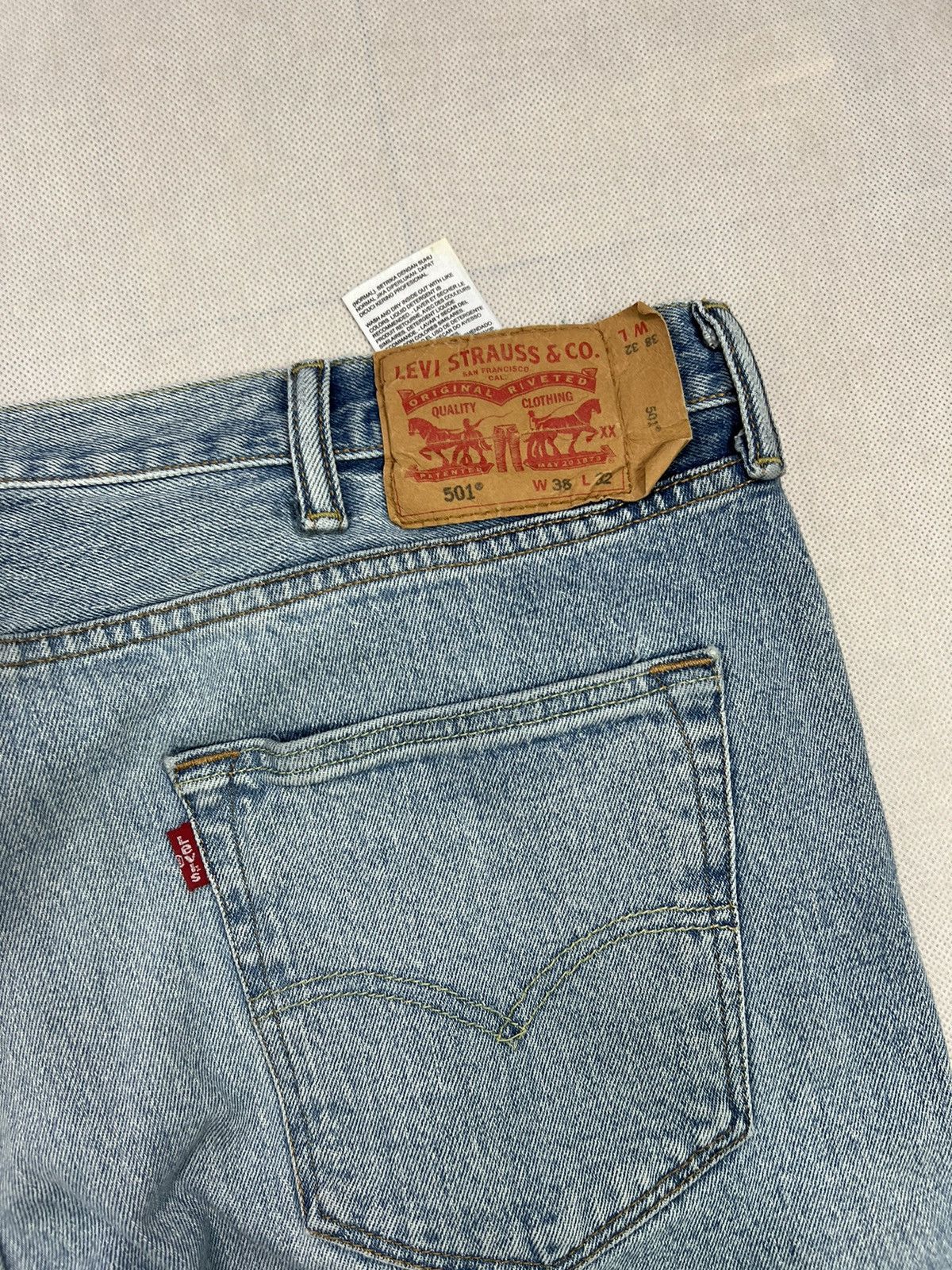 Levi's × Levi's Vintage Clothing Pants Levi’s 501 baby blue 38/32 Size US 38 / EU 54 - 3 Thumbnail
