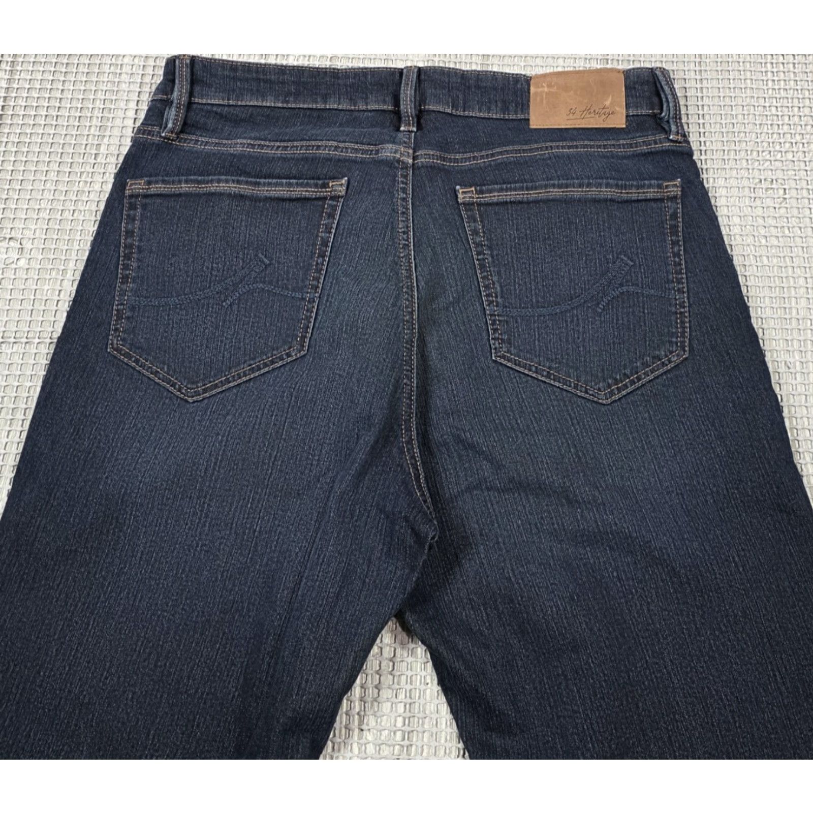 Vintage 34 Heritage Jeans Mens 34x36 Denim Blue Charisma Comfort-Rise Stretch Dark Wash Jeans City Logo Preppy 90s Mens Size US 34 / EU 50 - 5 Thumbnail