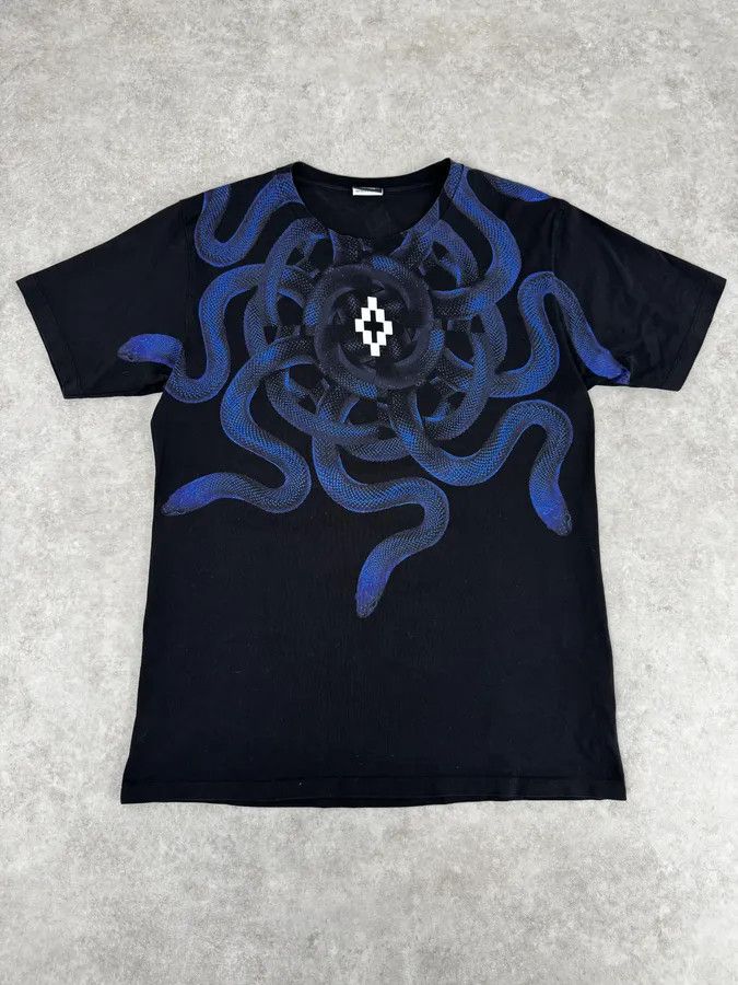 Marcelo Burlon SS2016 Marcelo Burlon Black & Navy Snake T-Shirt Size US M / EU 48-50 / 2 - 1 Thumbnail