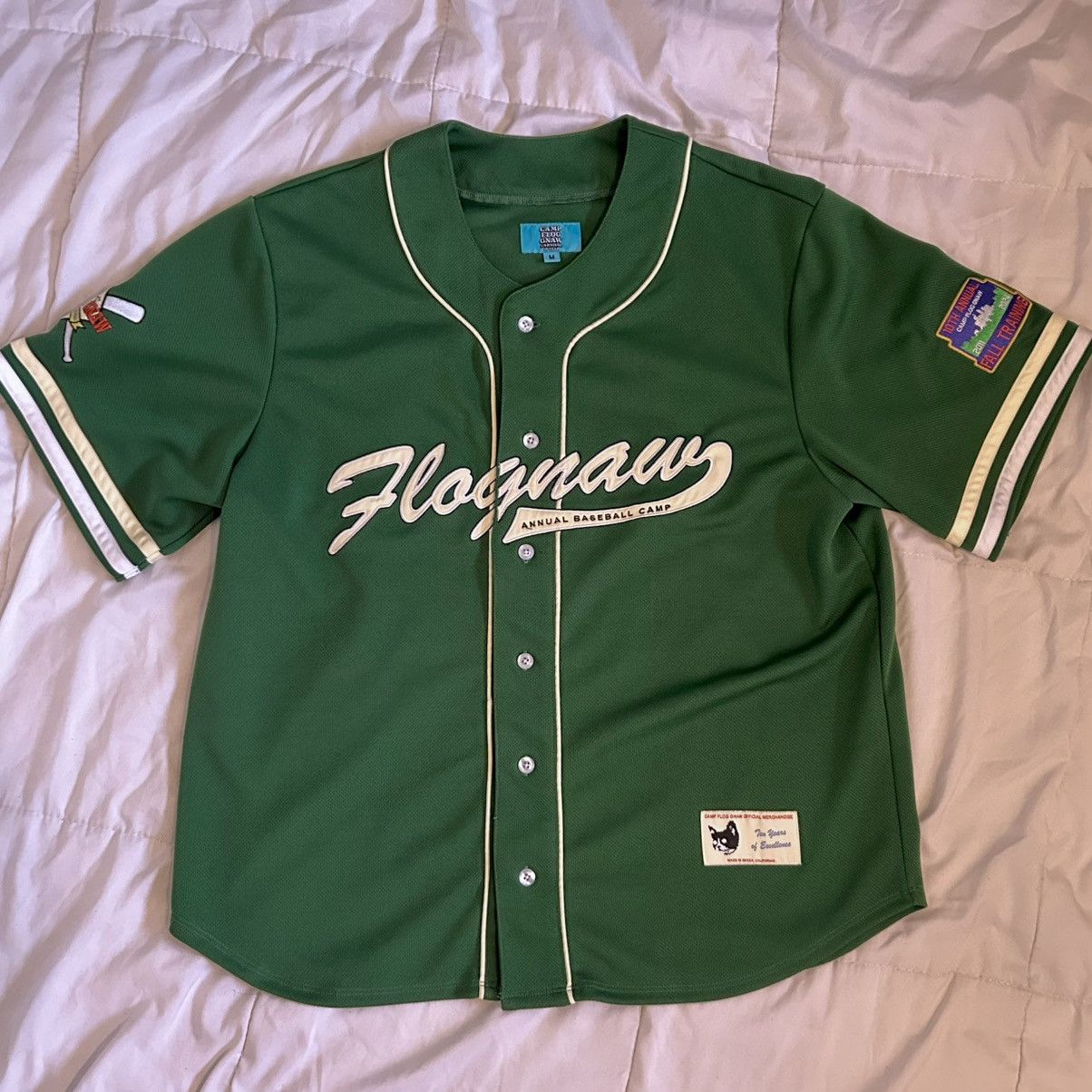 Golf Wang CAMP FLOG GNAW 2024 10th annual baseball jersey | Grailed